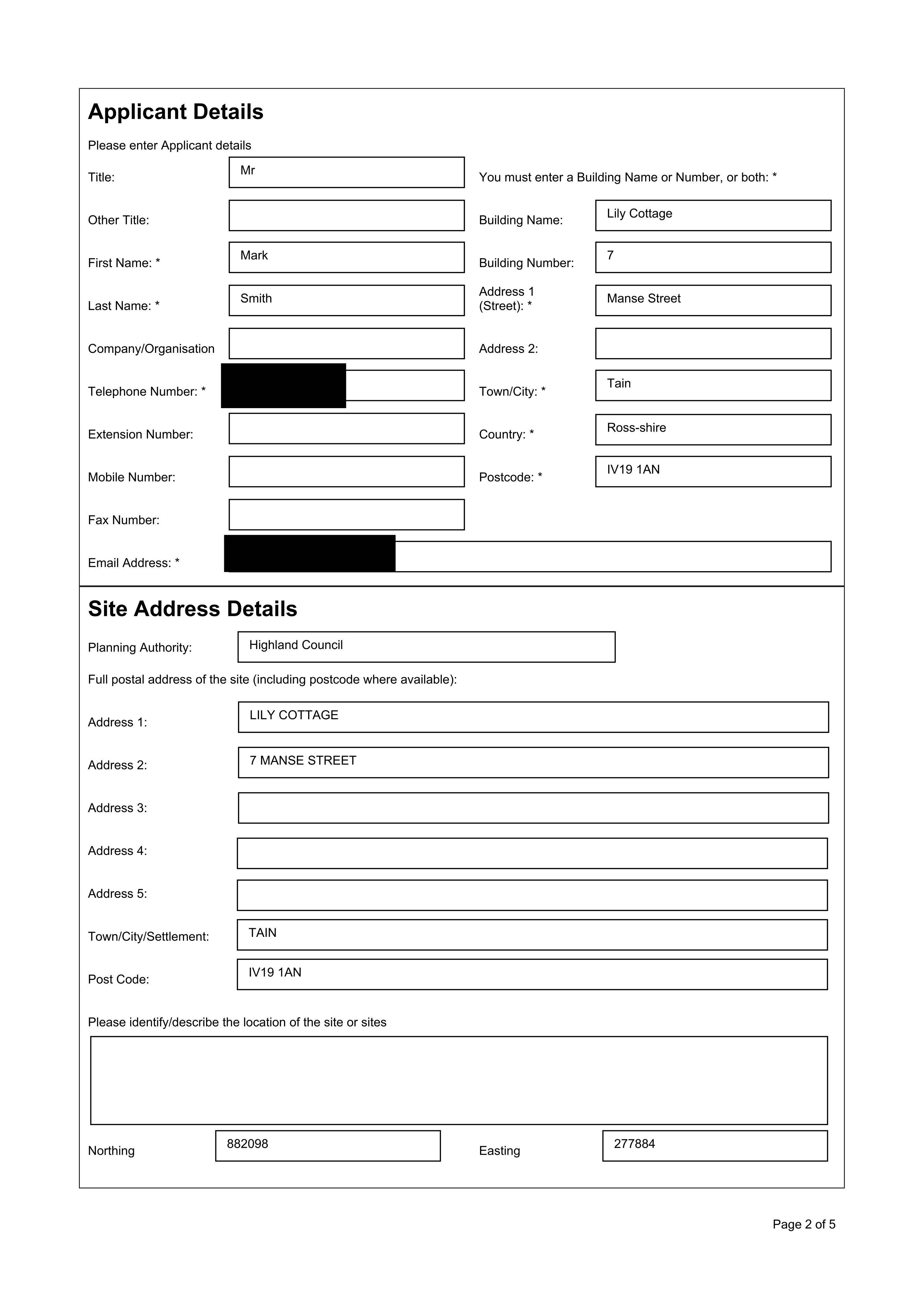 Planning document