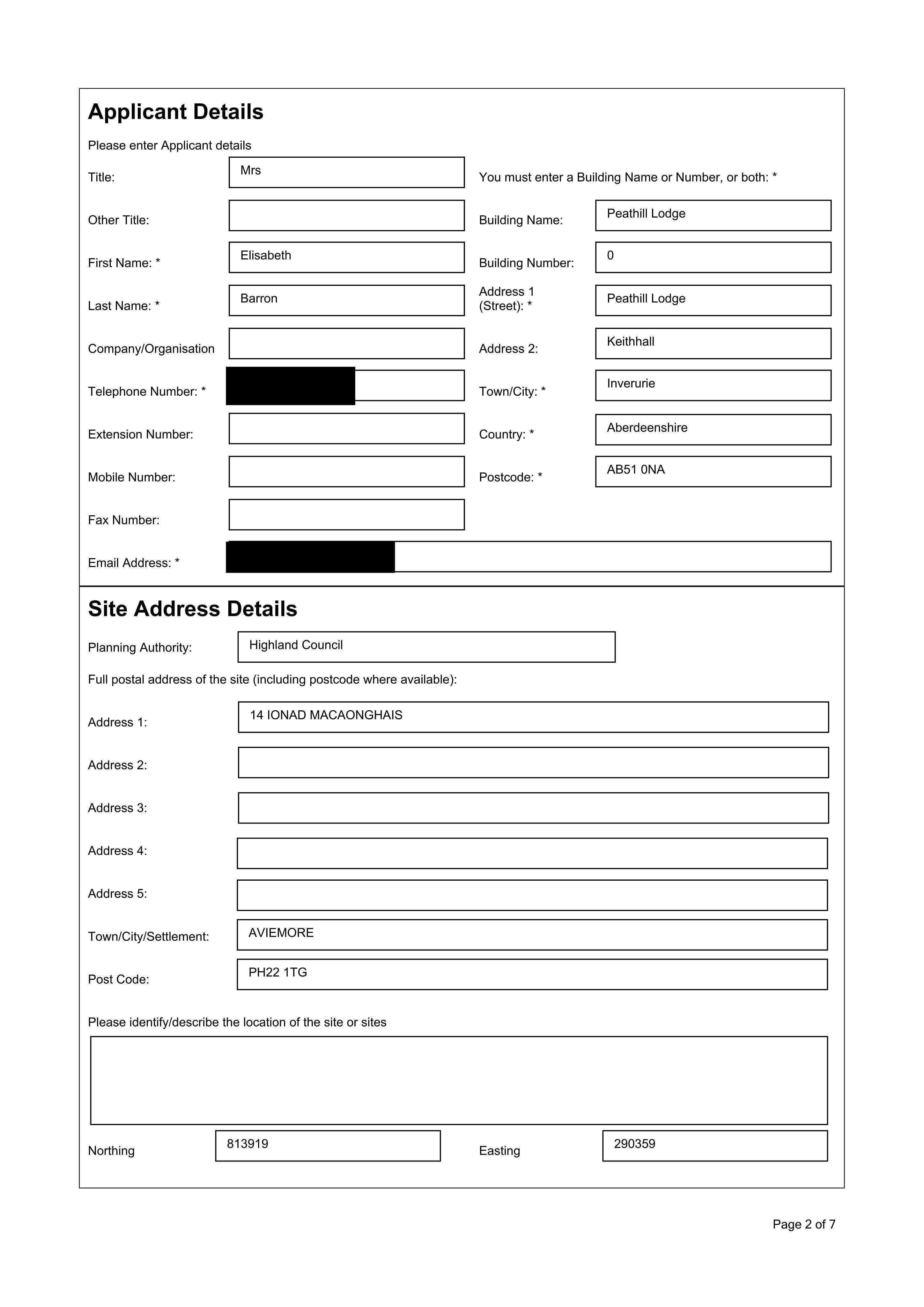 Planning document