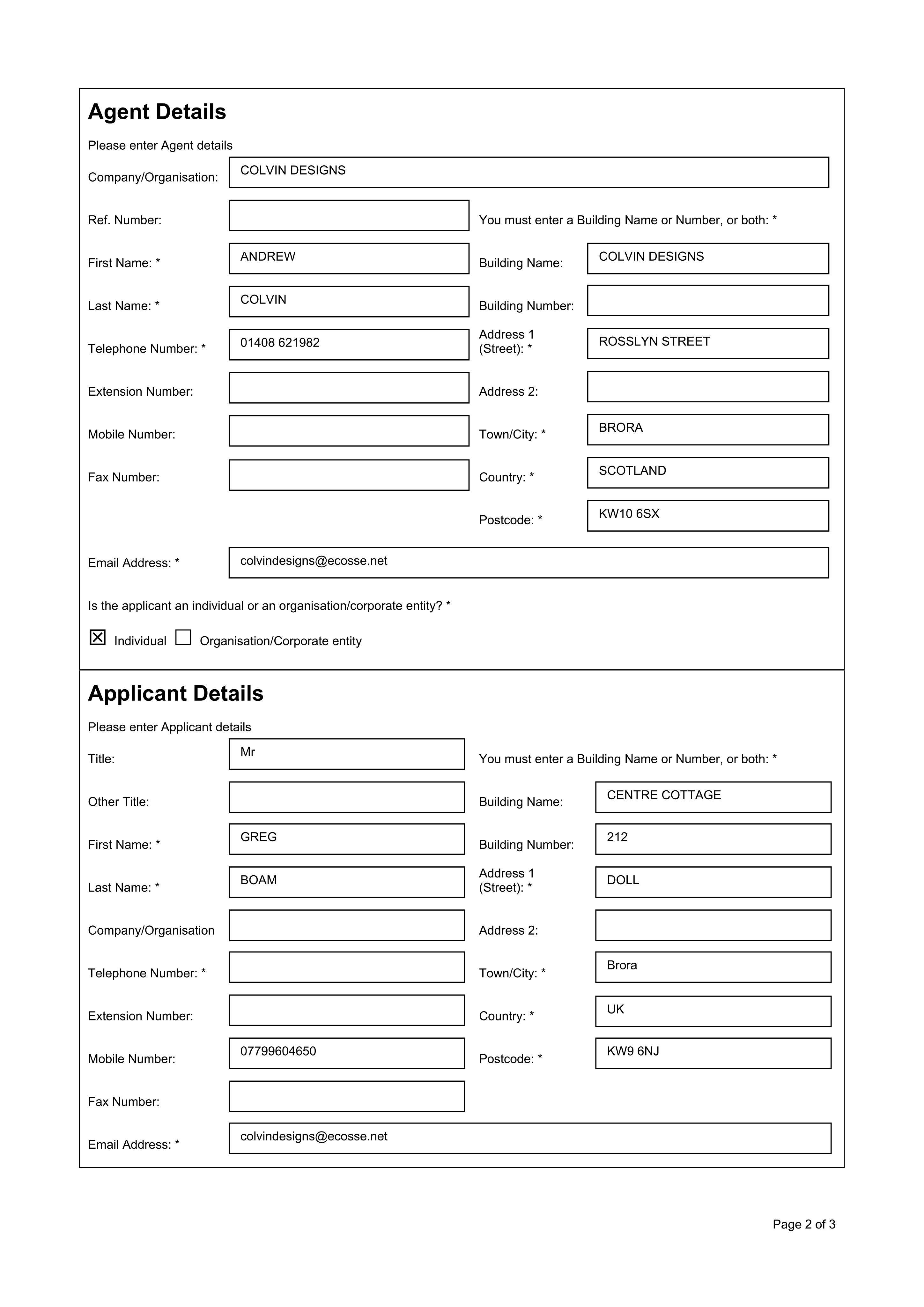 Planning document