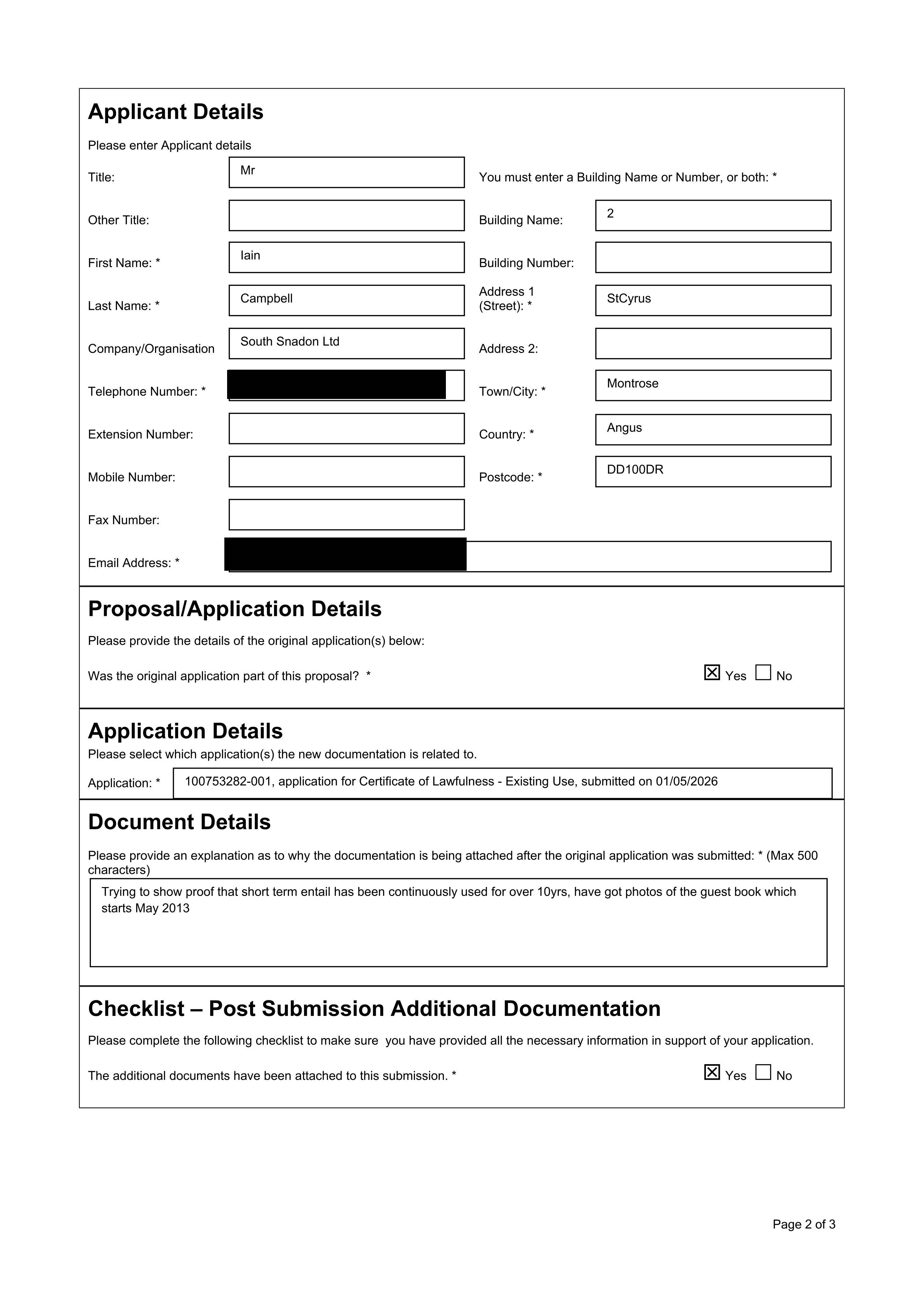 Planning document