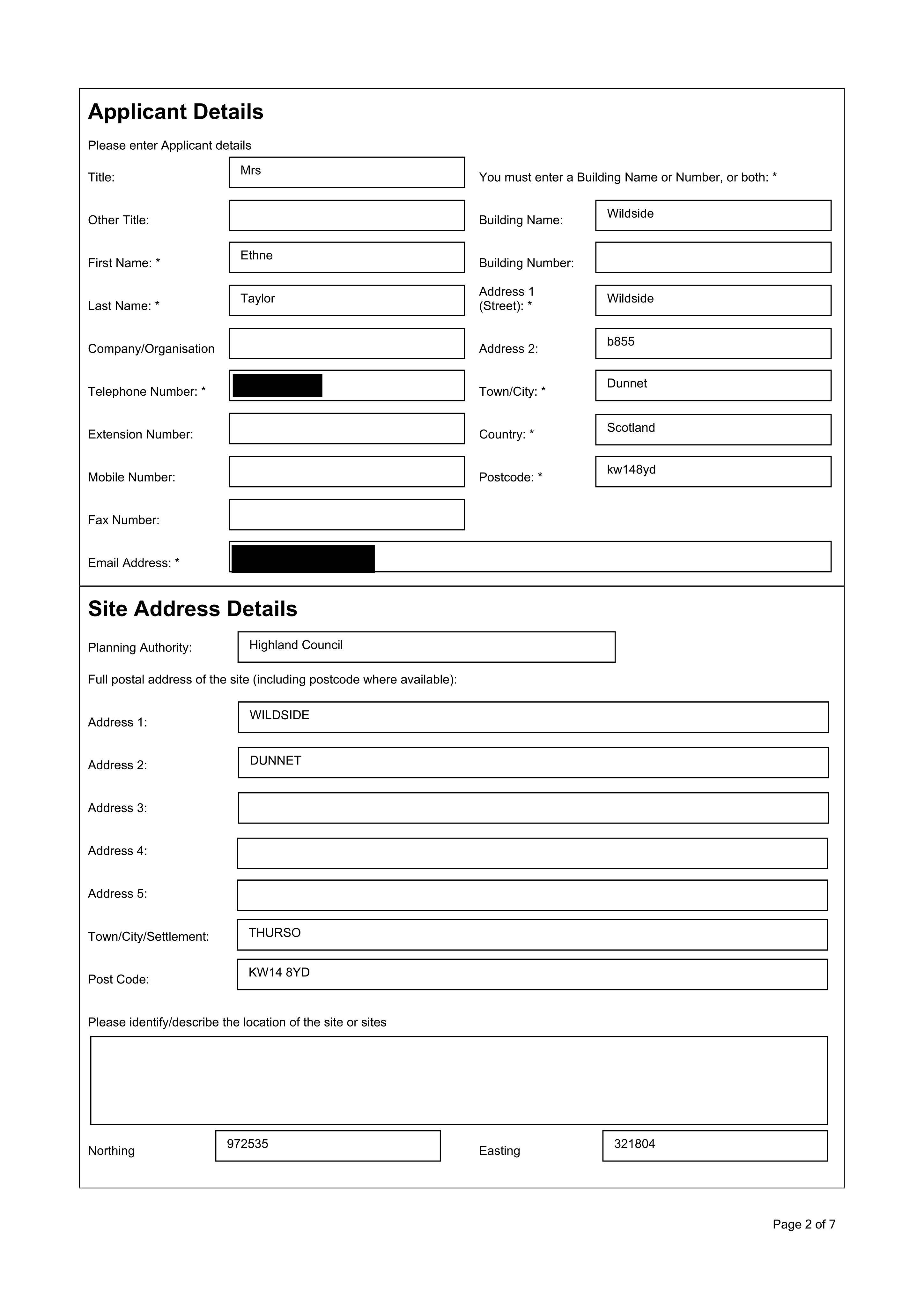 Planning document