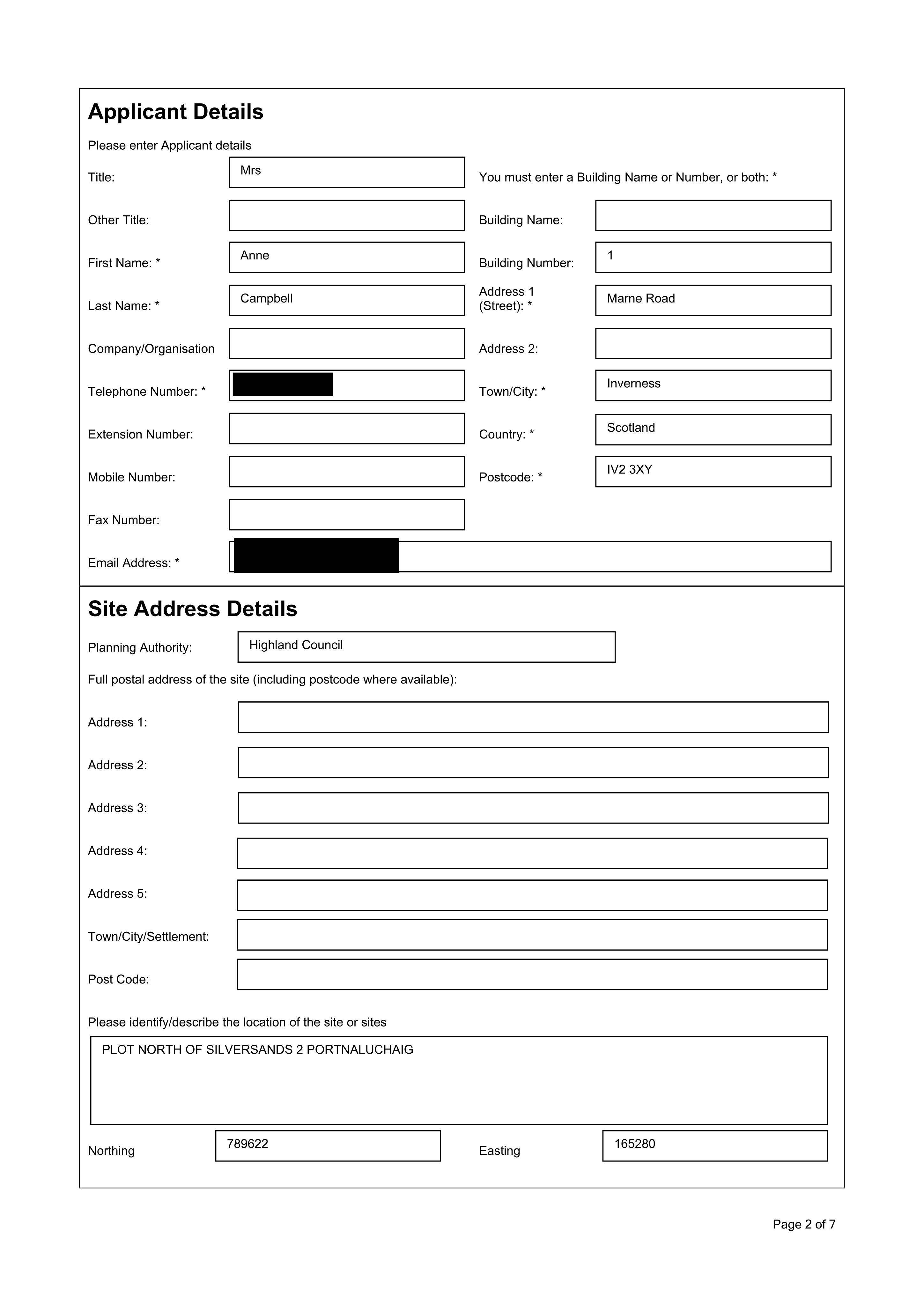 Planning document