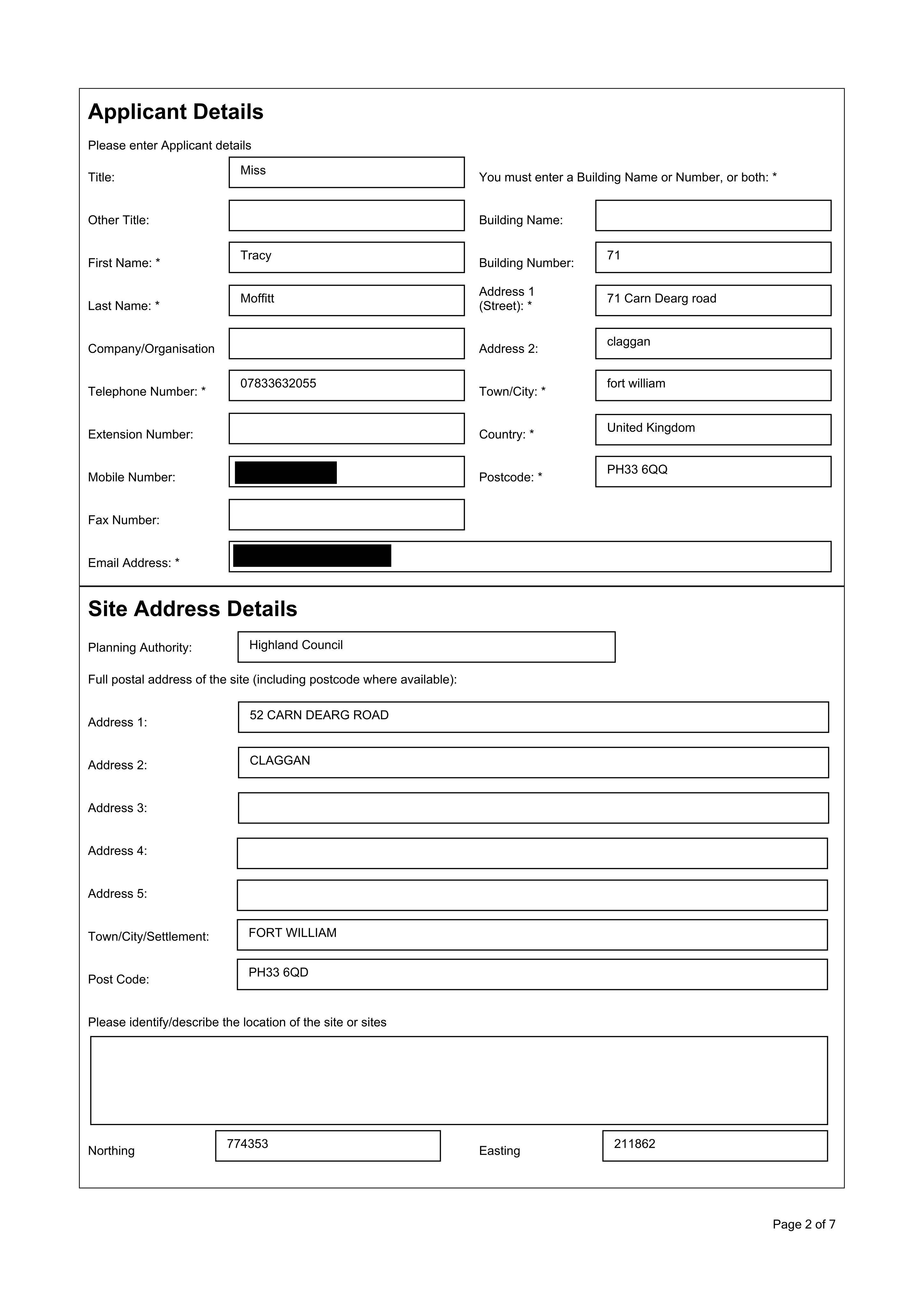 Planning document