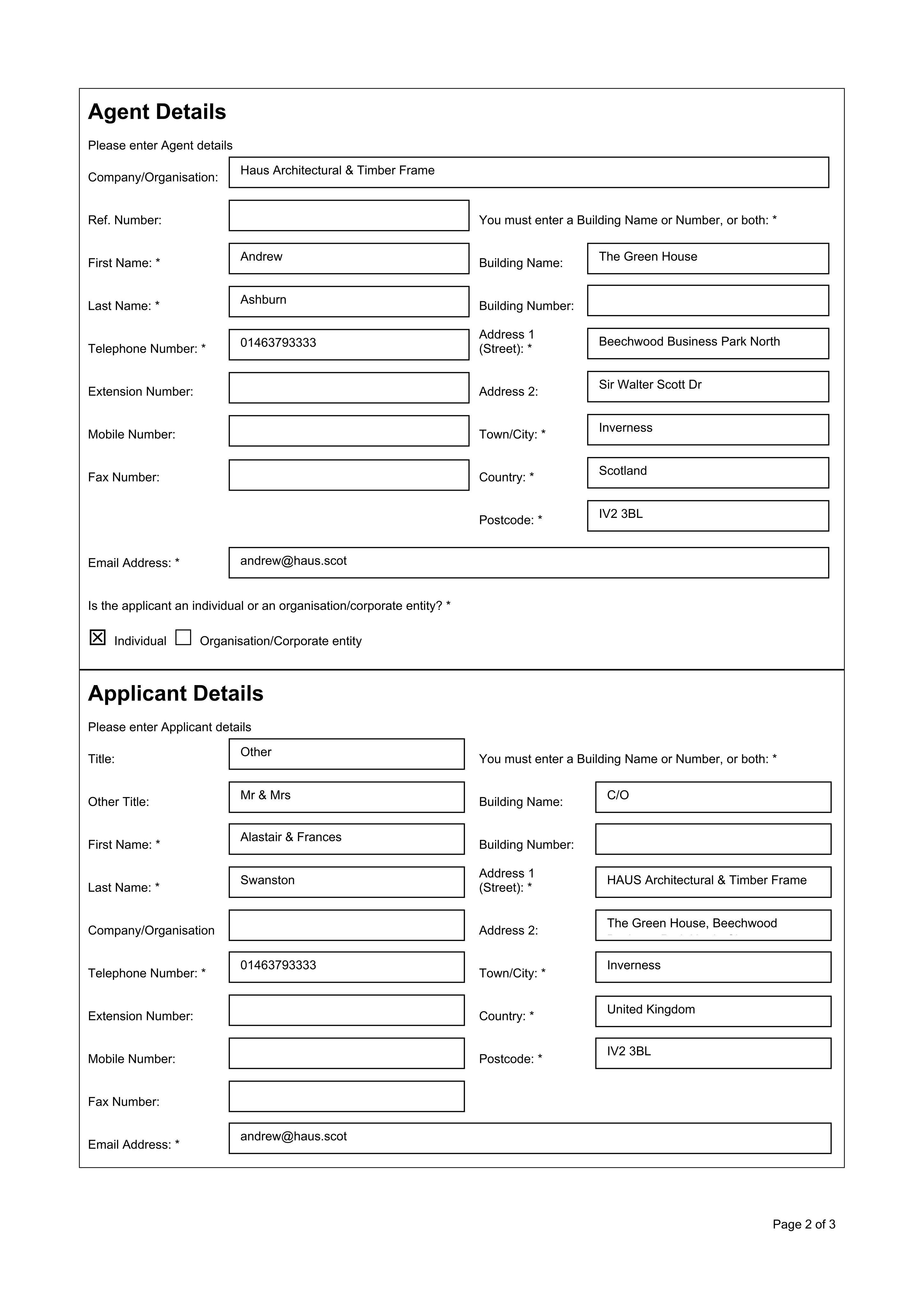 Planning document