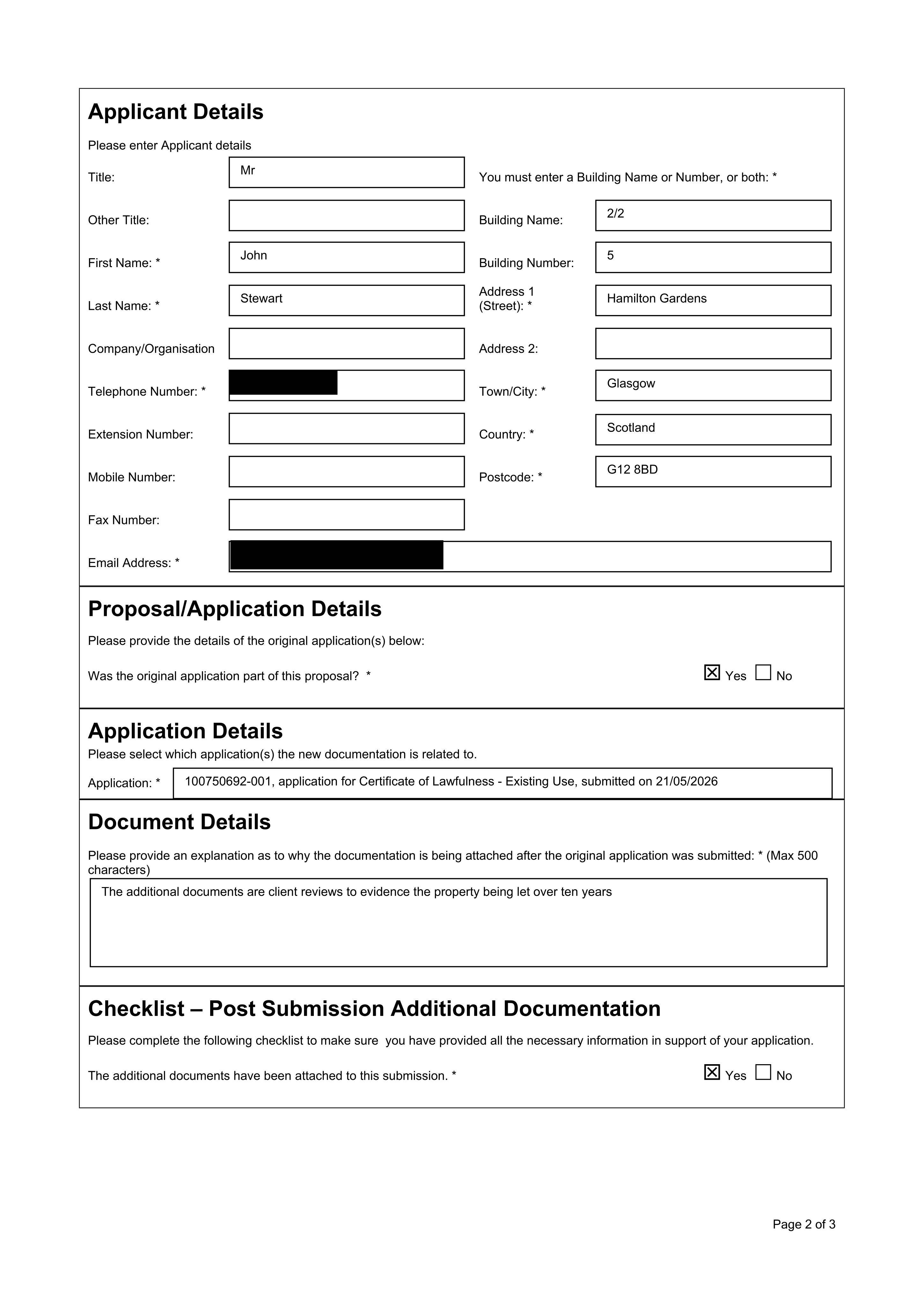 Planning document