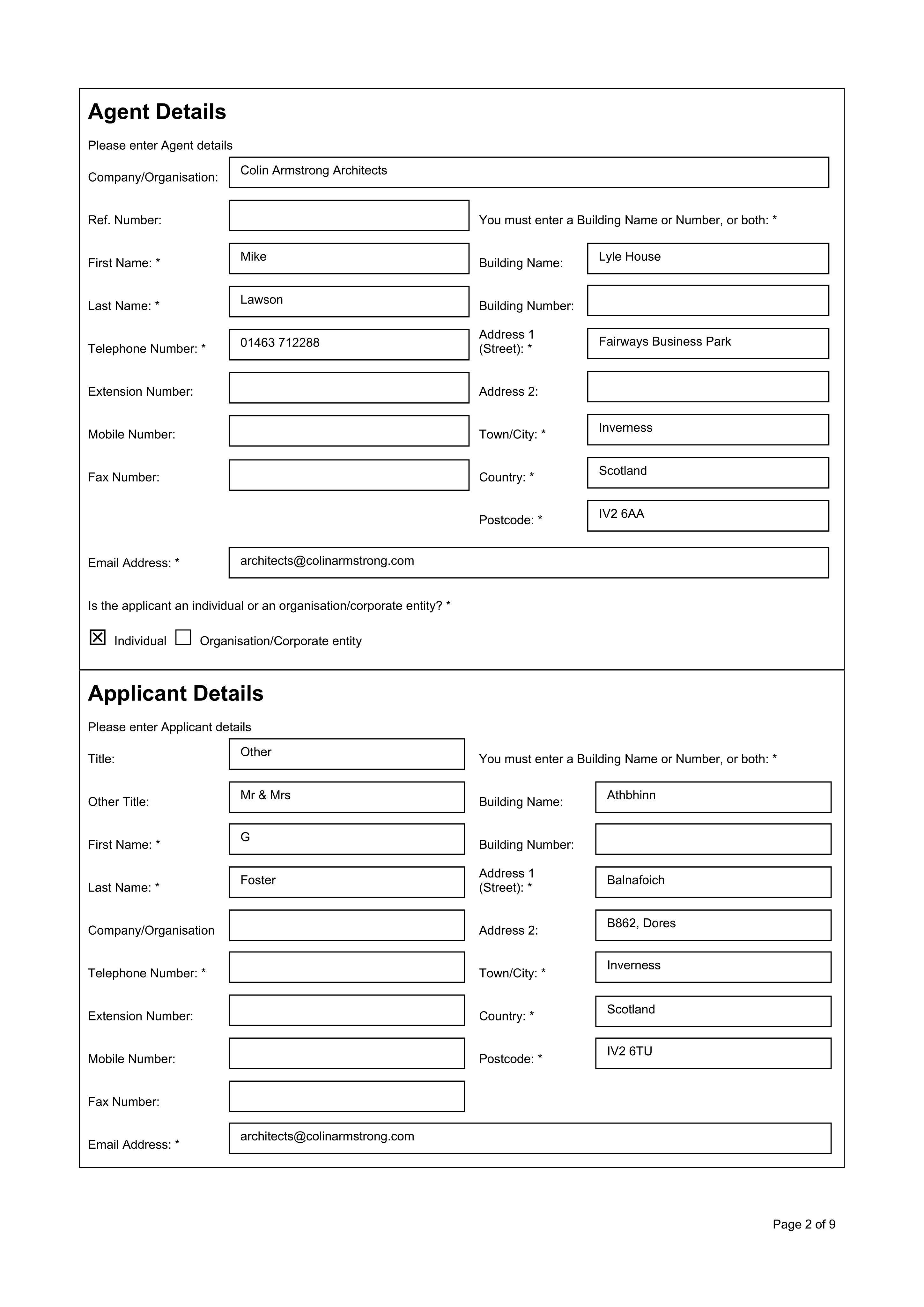 Planning document
