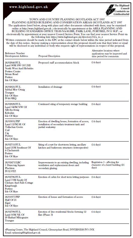 Planning document