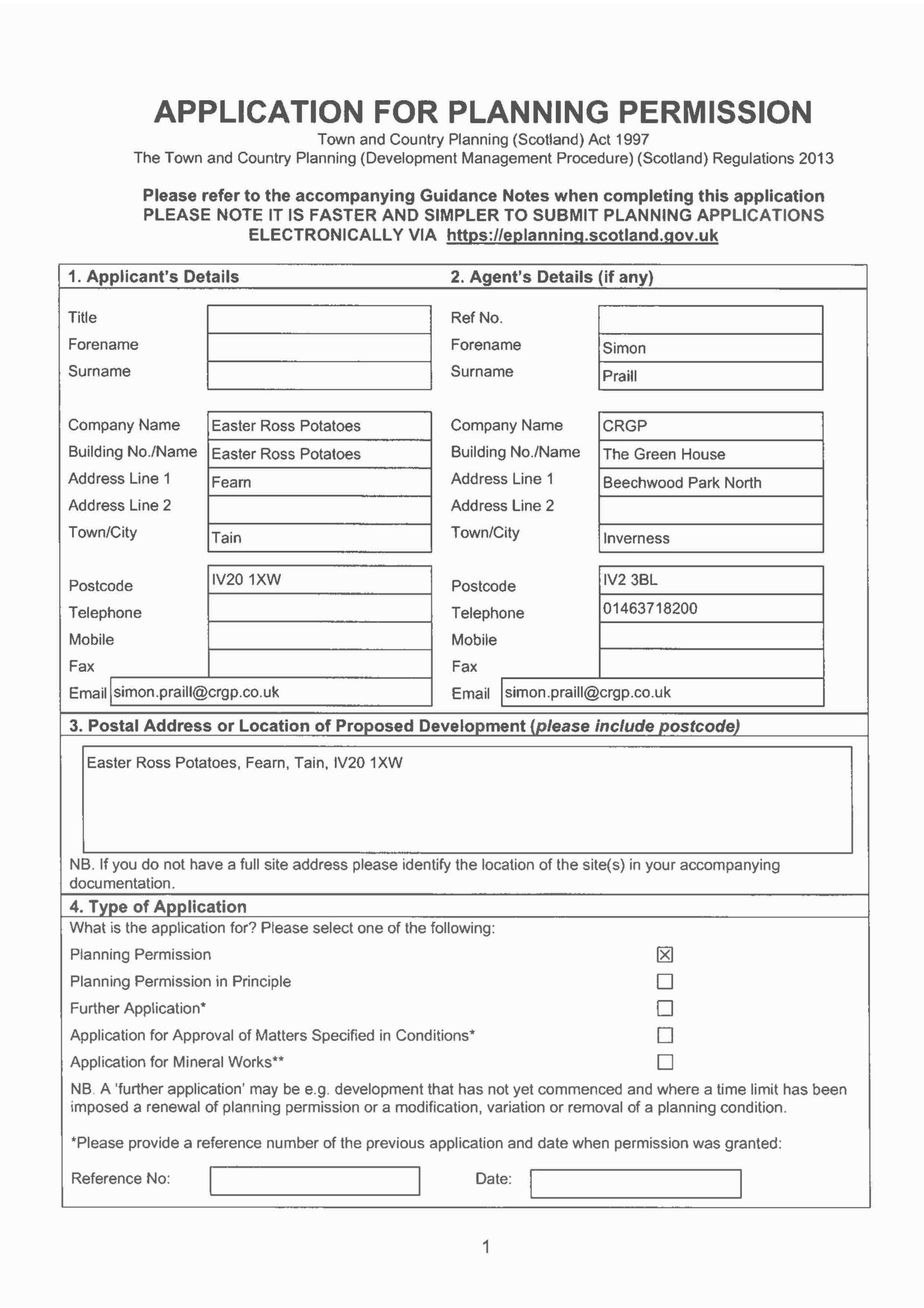 Planning document