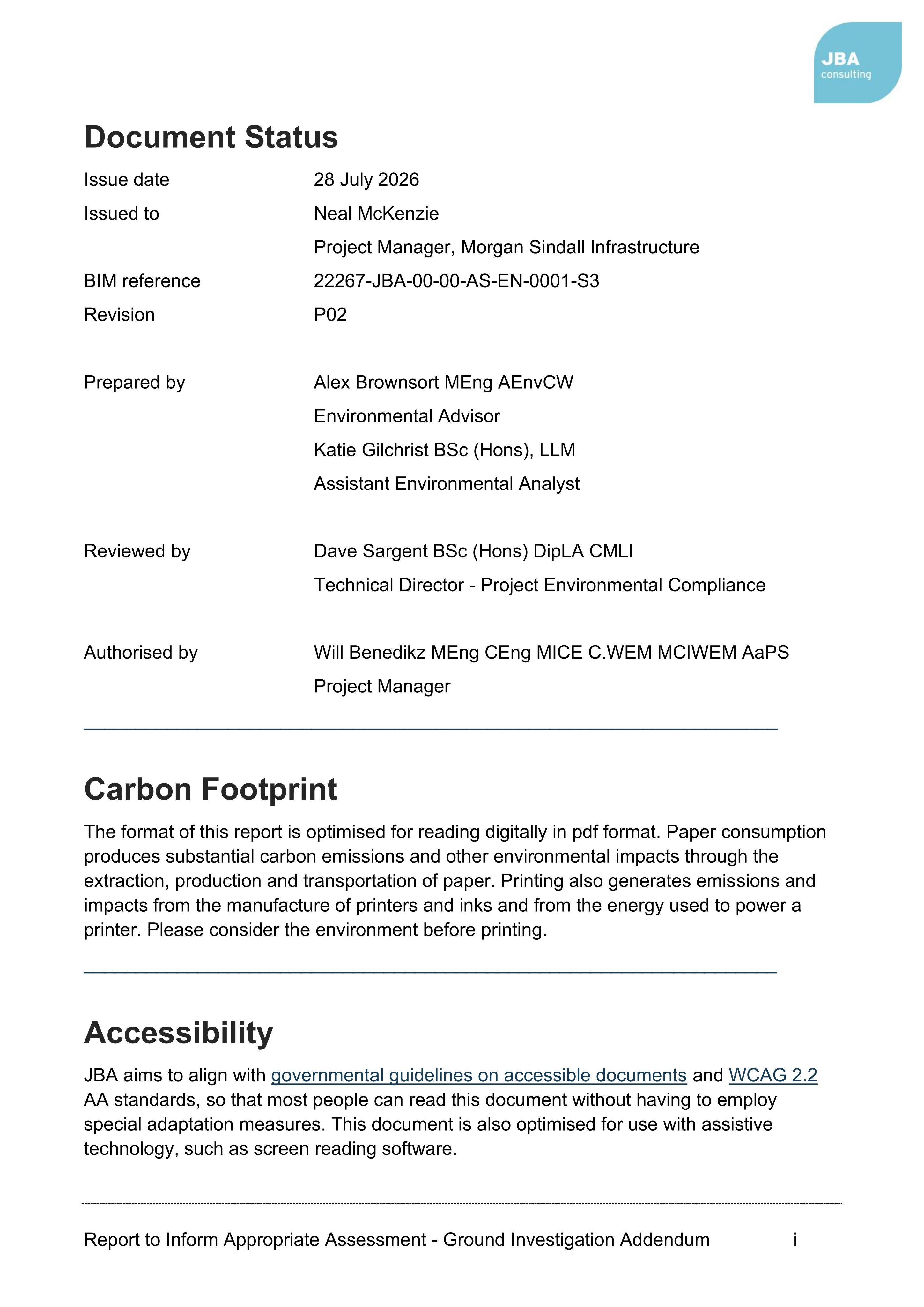 Planning document