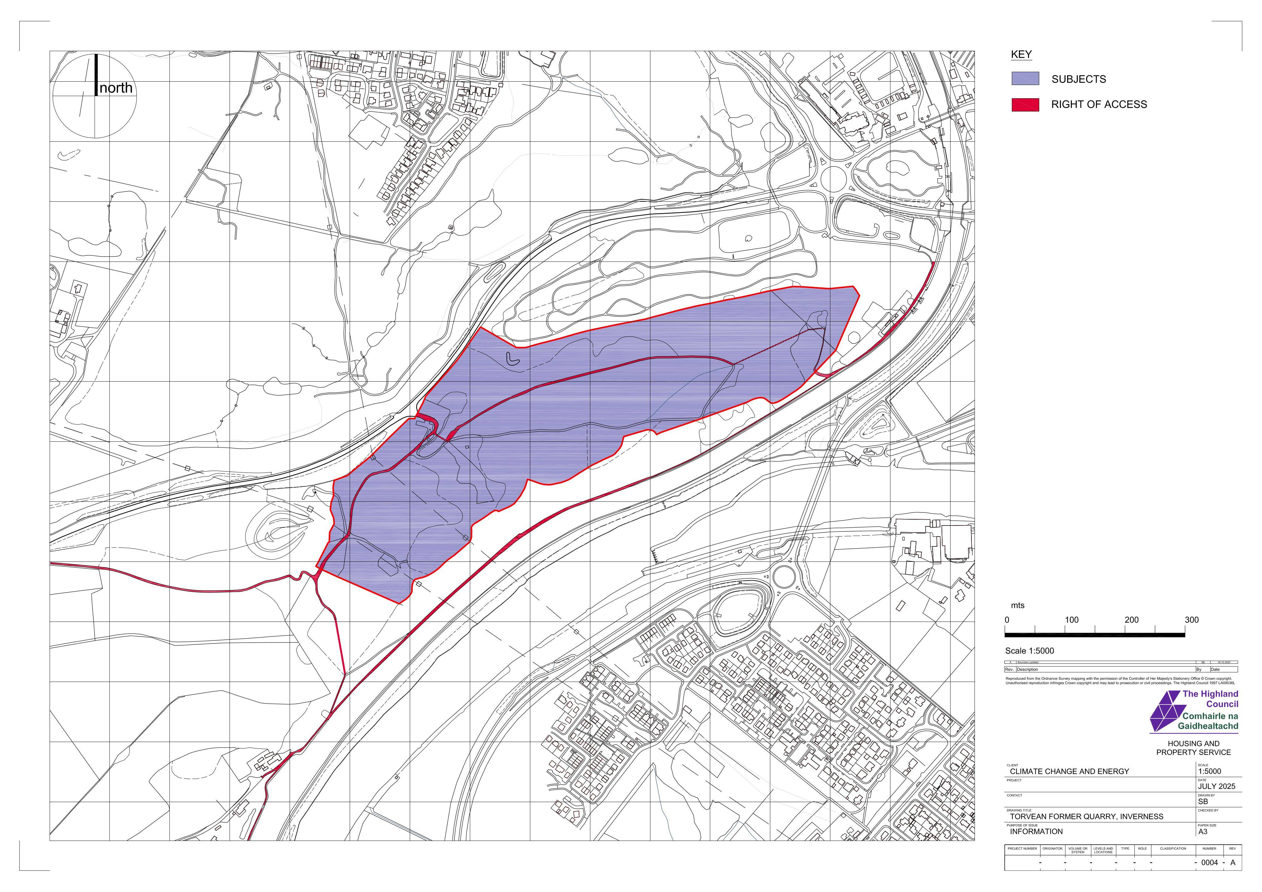 Planning document preview for application 26/03797/SCRE, at Land 560M SW Of Torvean Golf Club Inverness, showing LOCATION PLAN, page 1