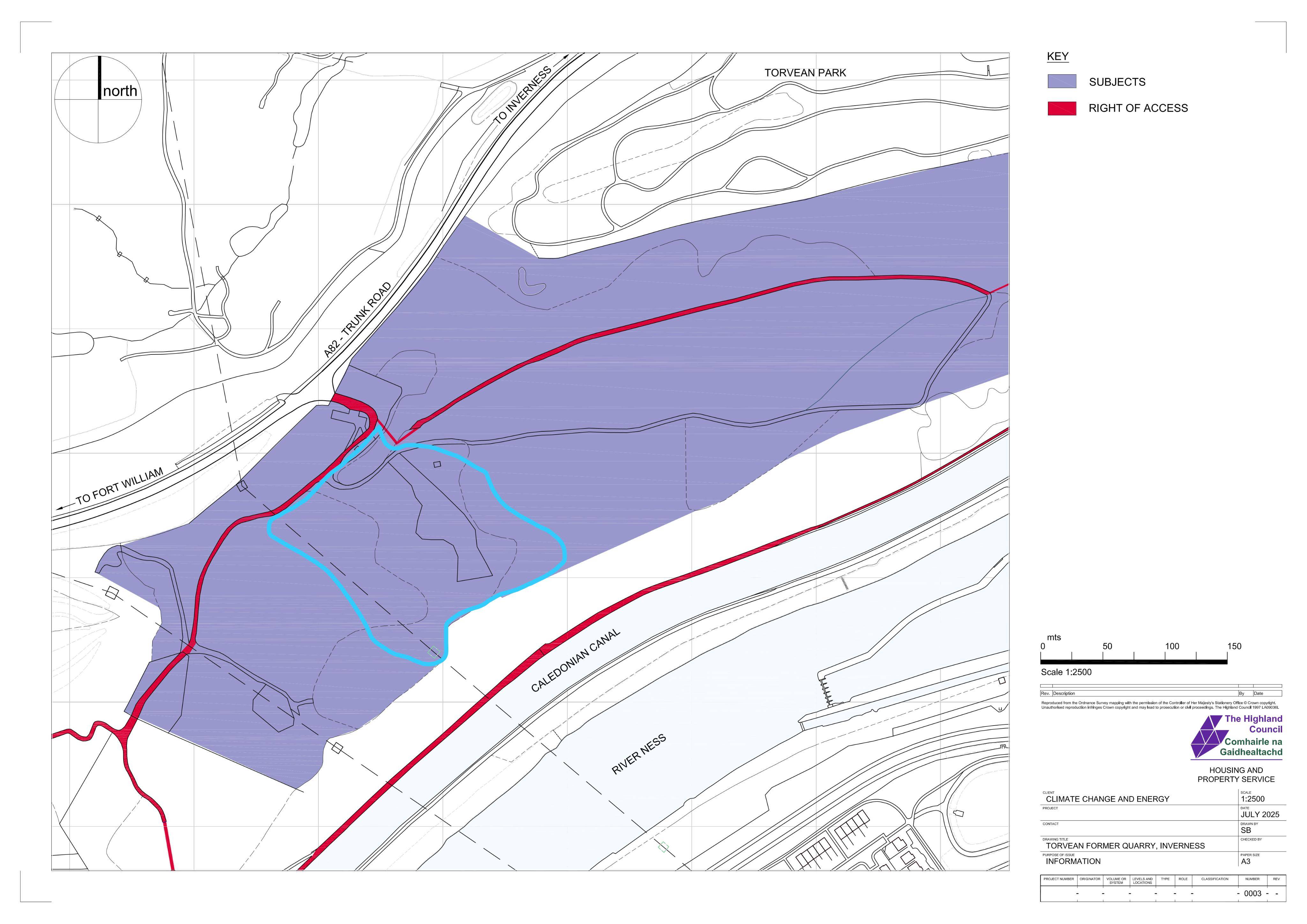 Planning document preview for application 26/03797/SCRE, at Land 560M SW Of Torvean Golf Club Inverness, showing LOCATION PLAN, page 1