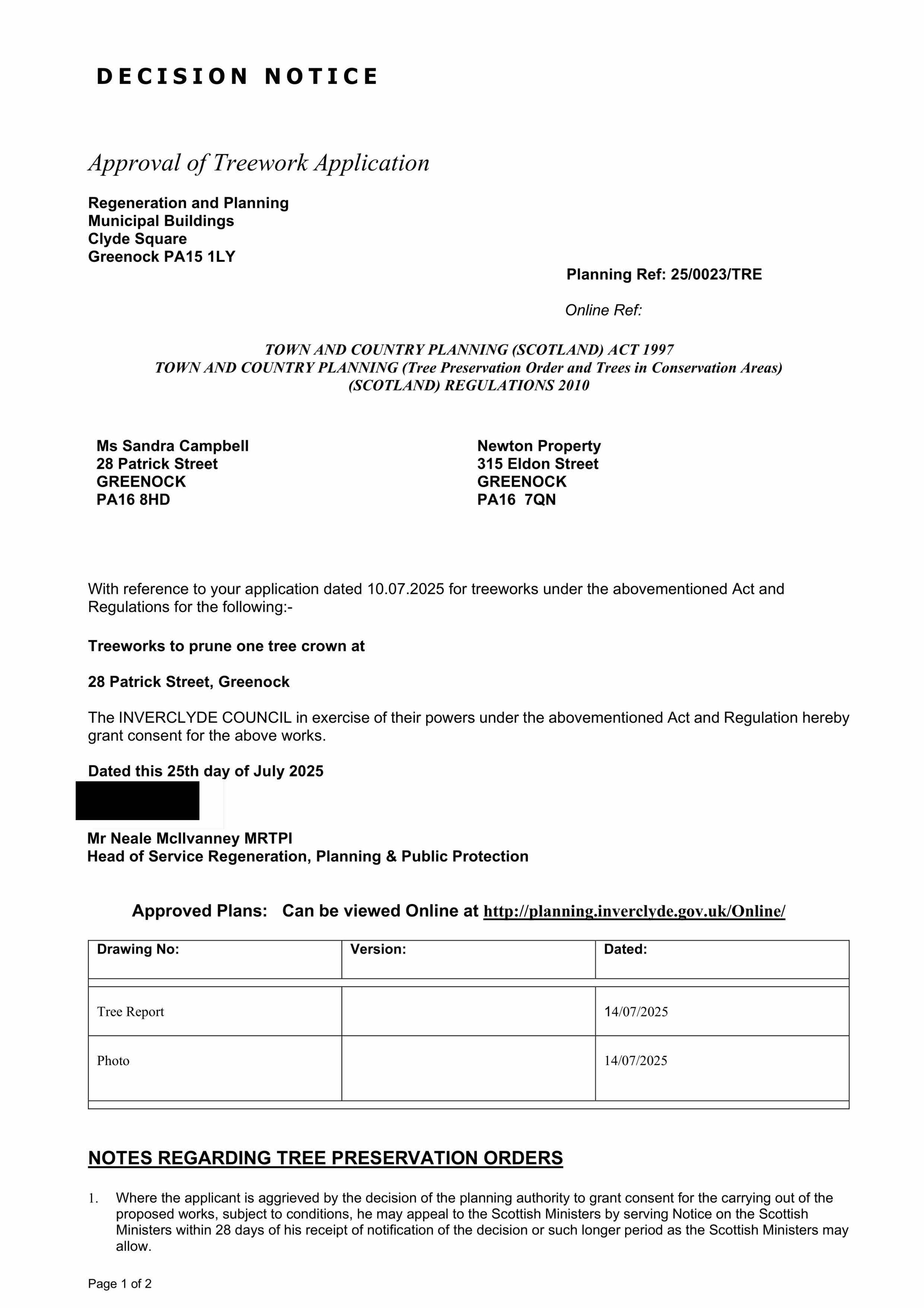 Planning document
