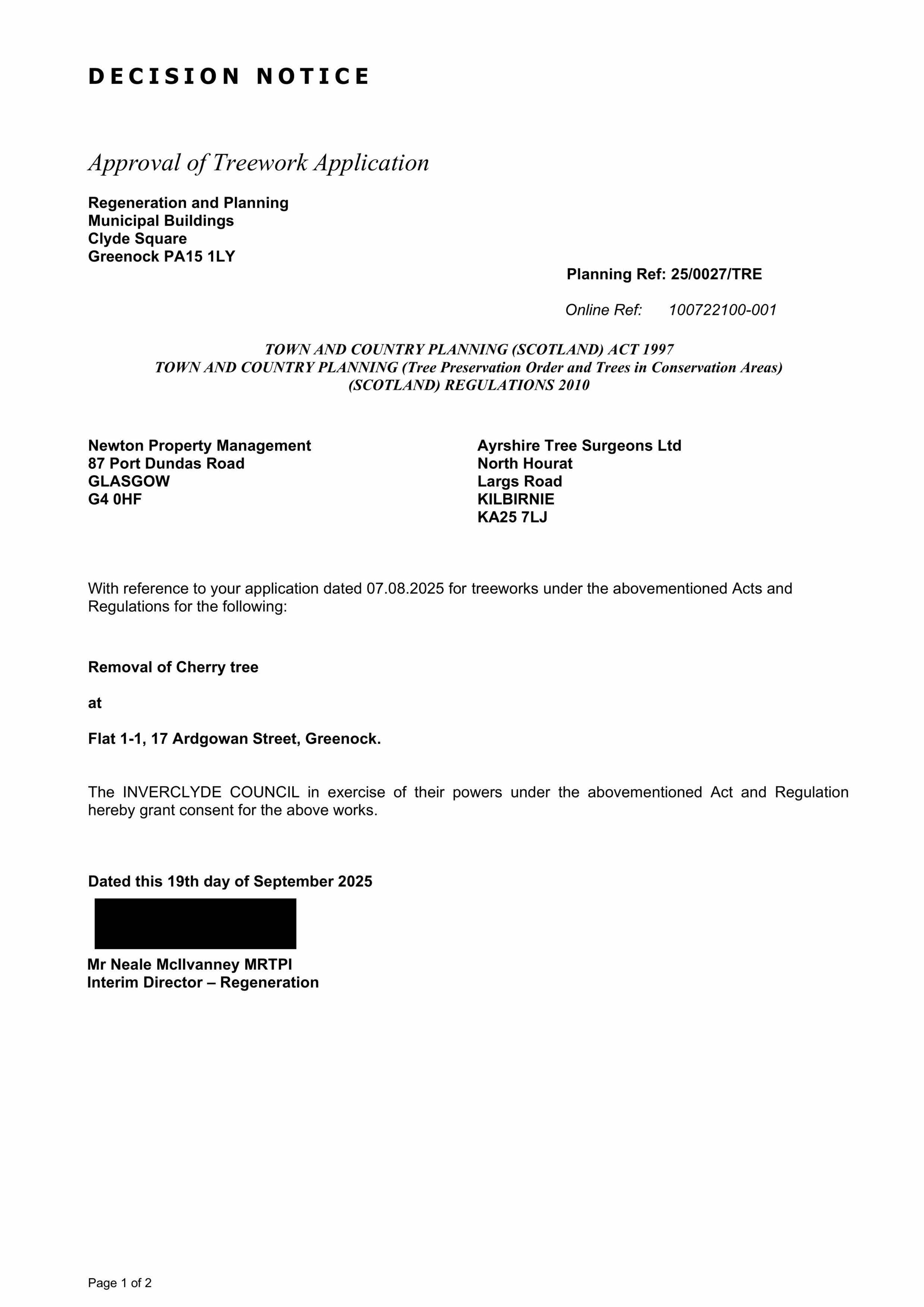 Planning document