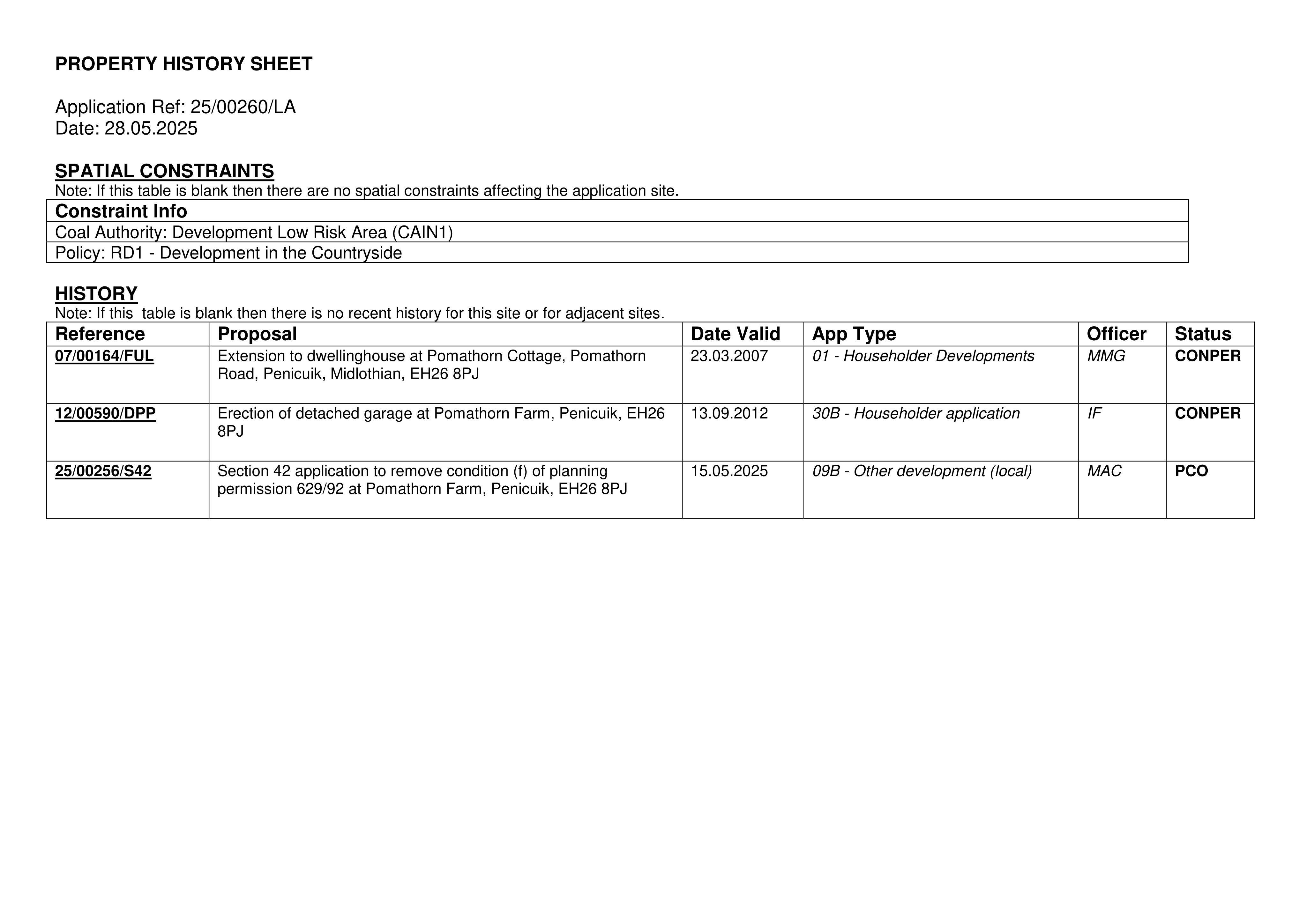 Planning document