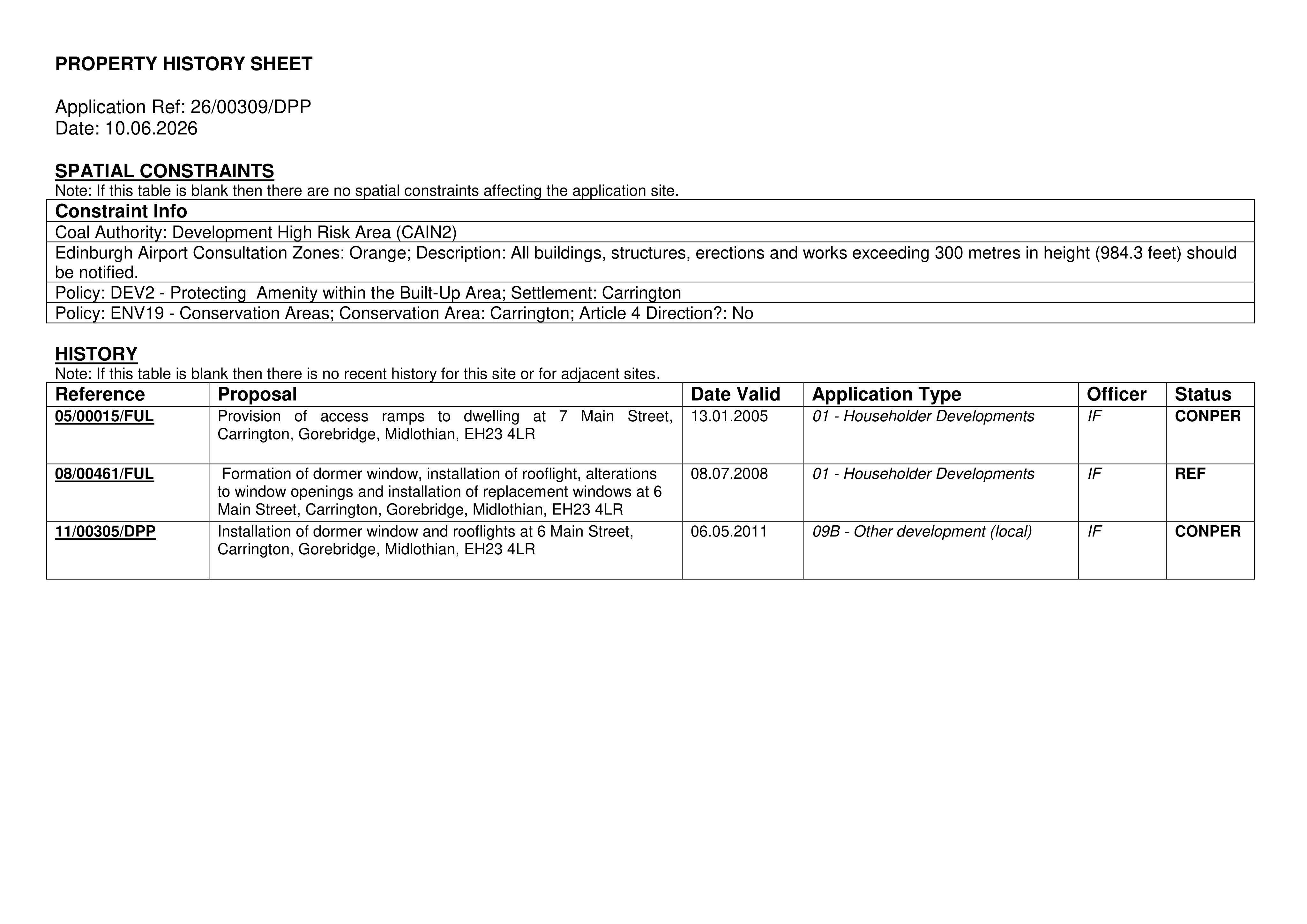 Planning document