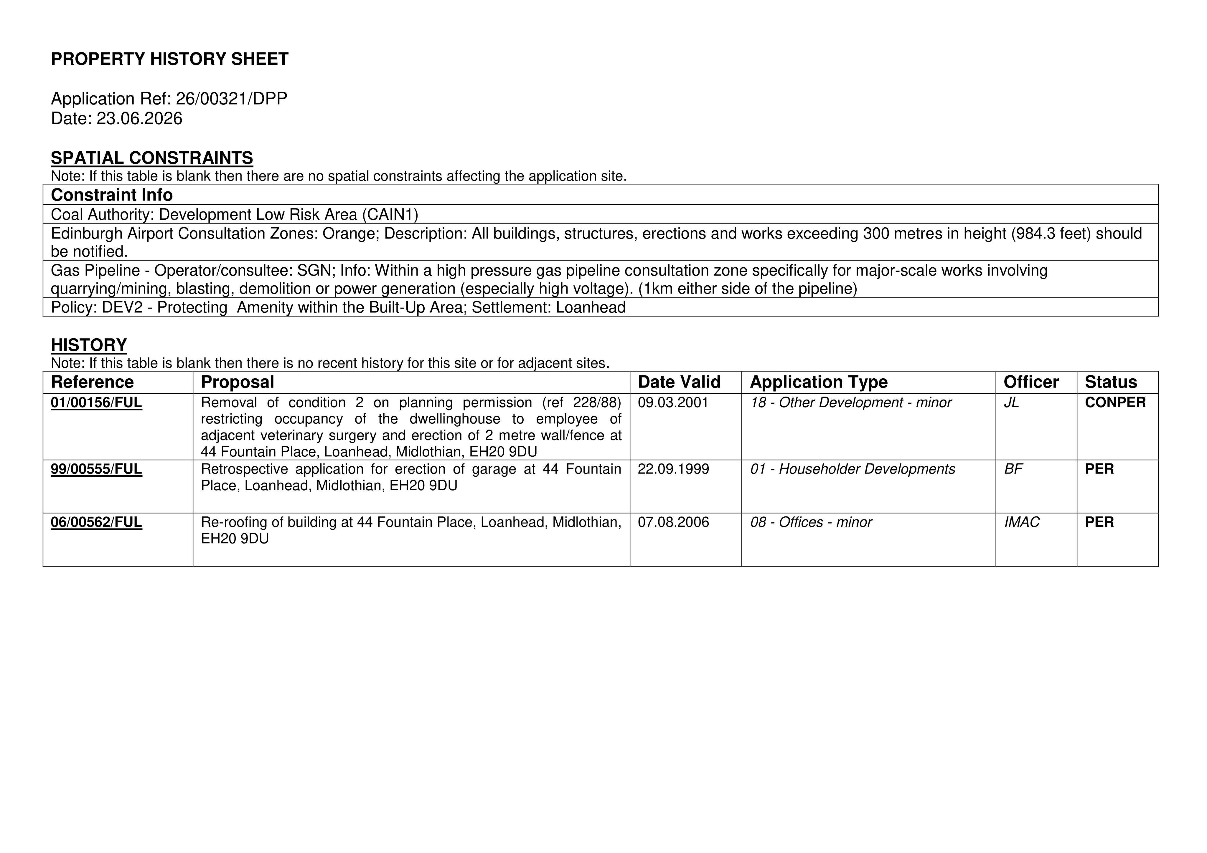 Planning document
