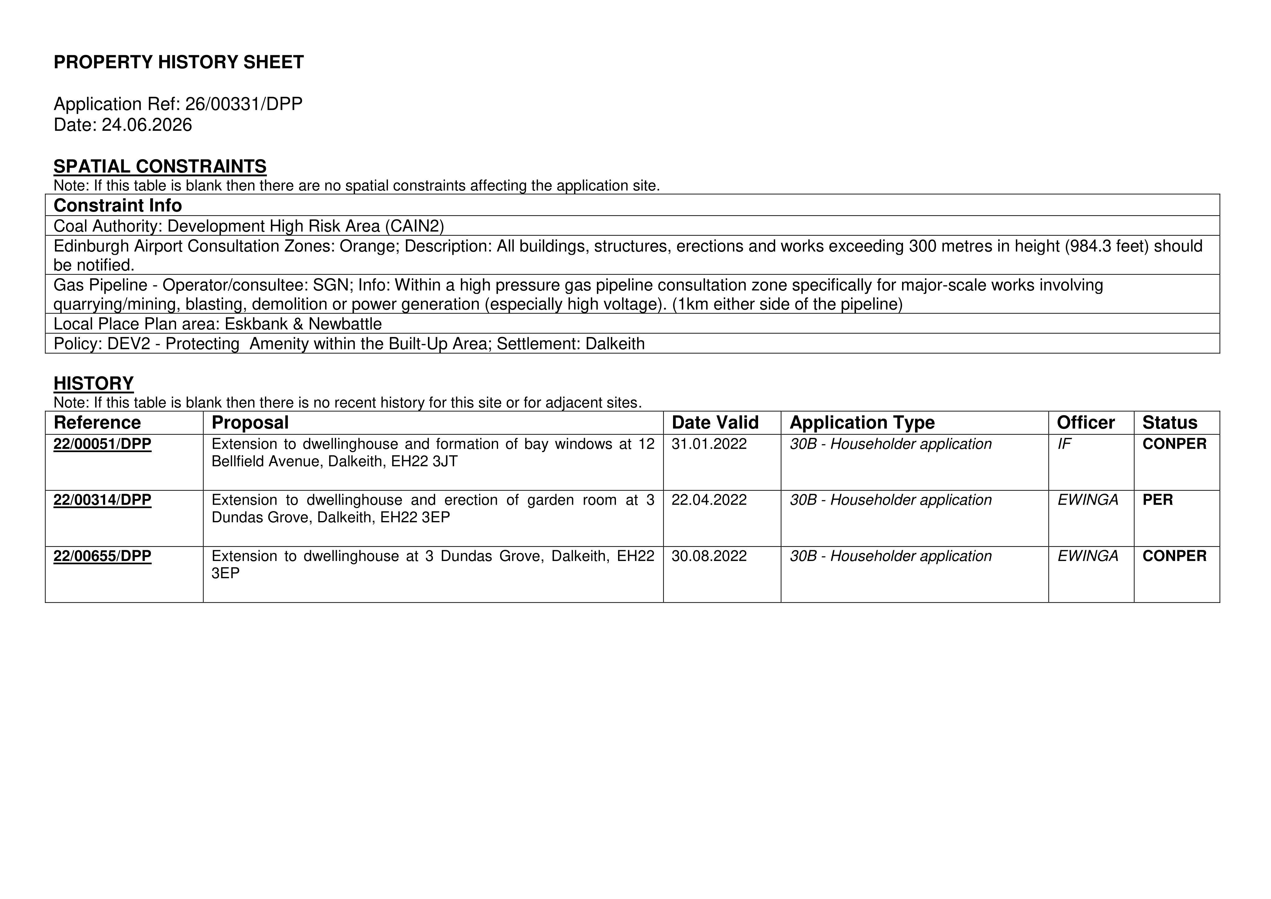 Planning document