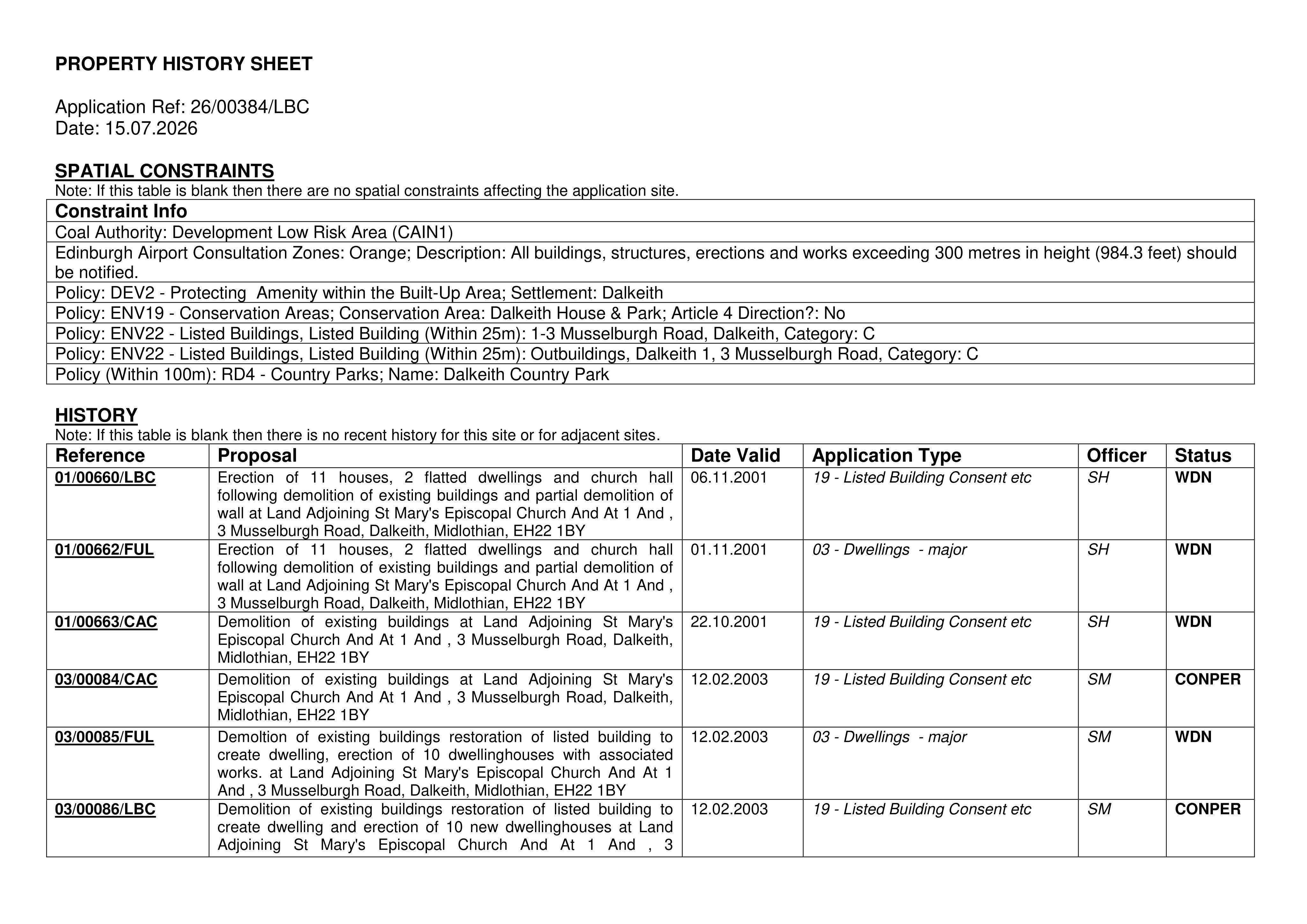 Planning document