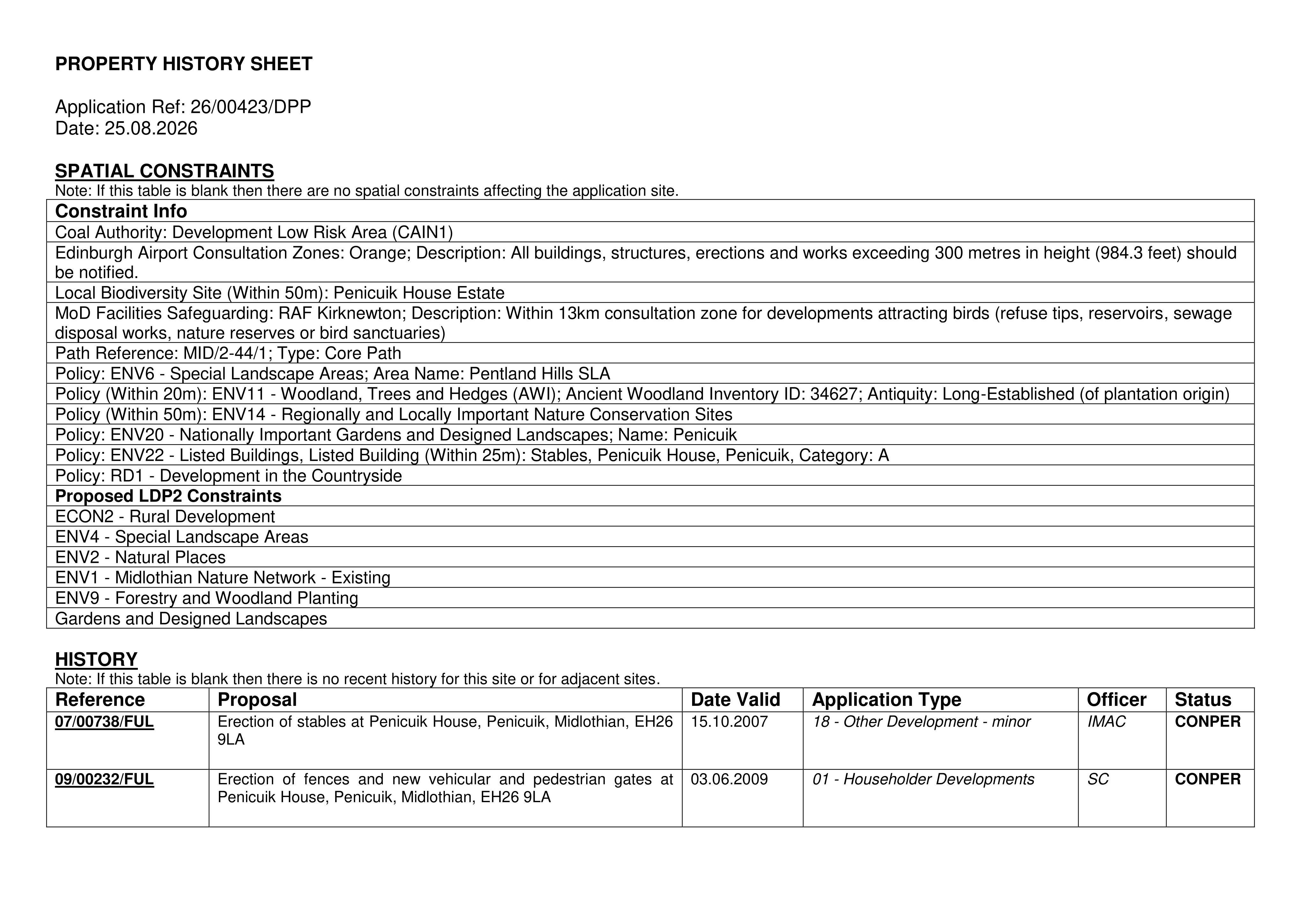 Planning document