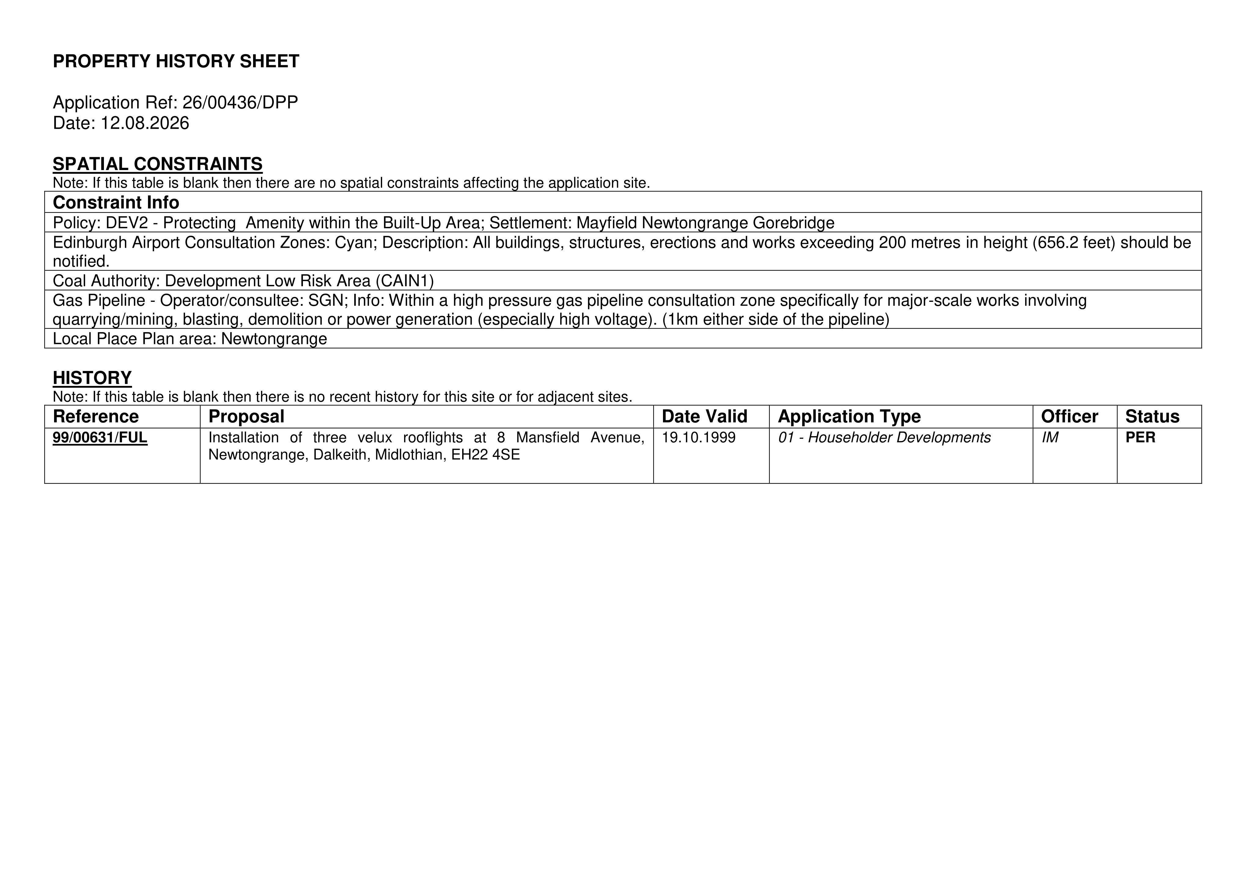 Planning document