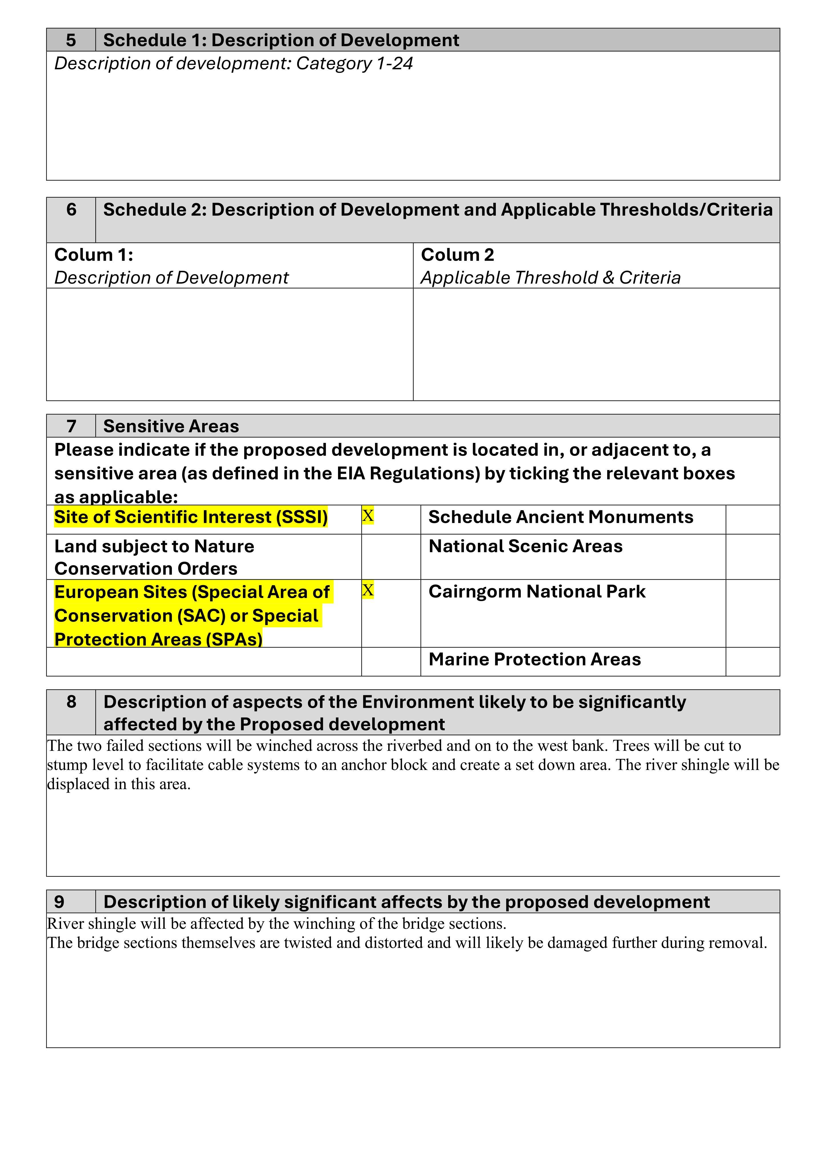 Planning document