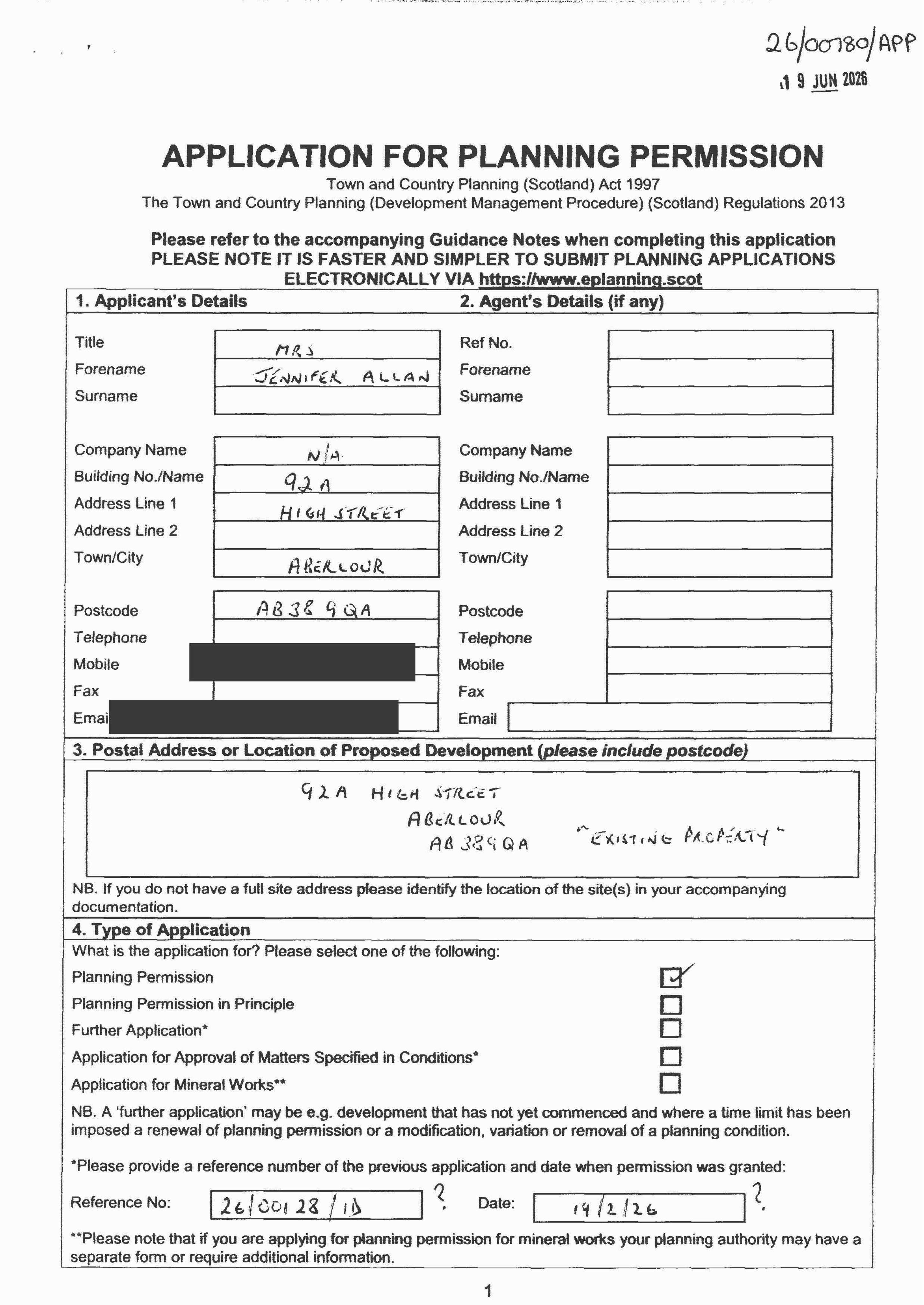 Planning document