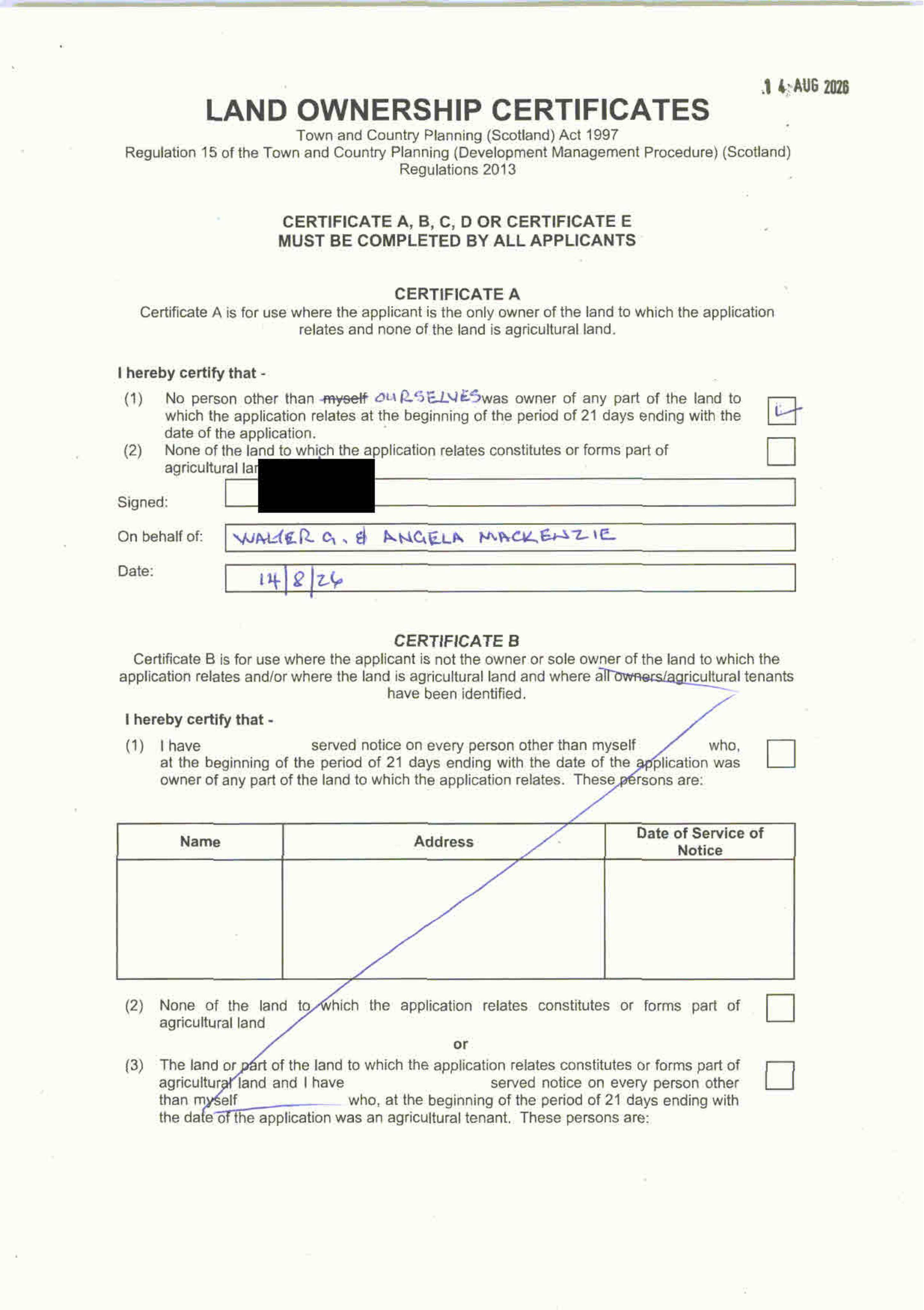 Planning document