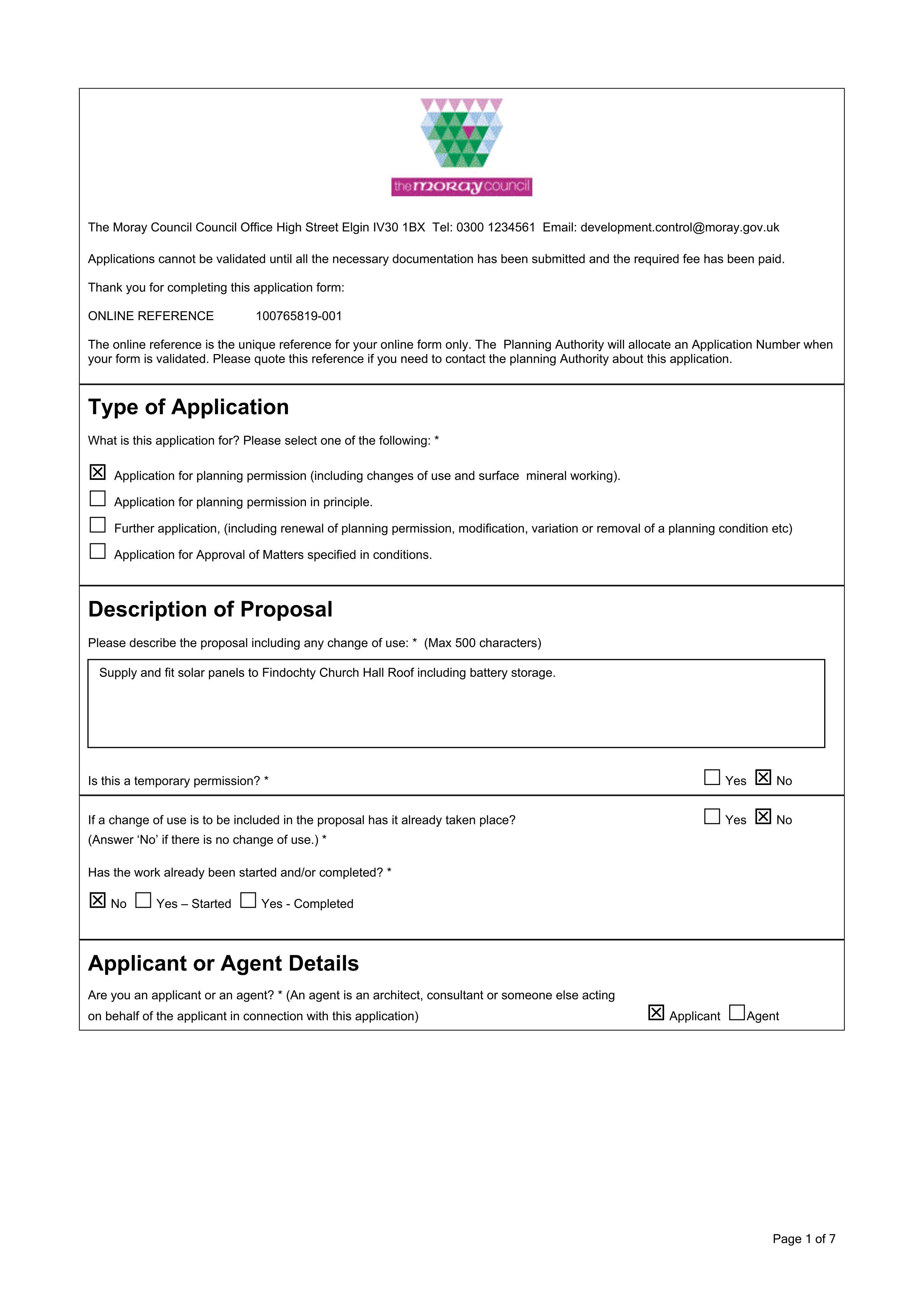 Planning document