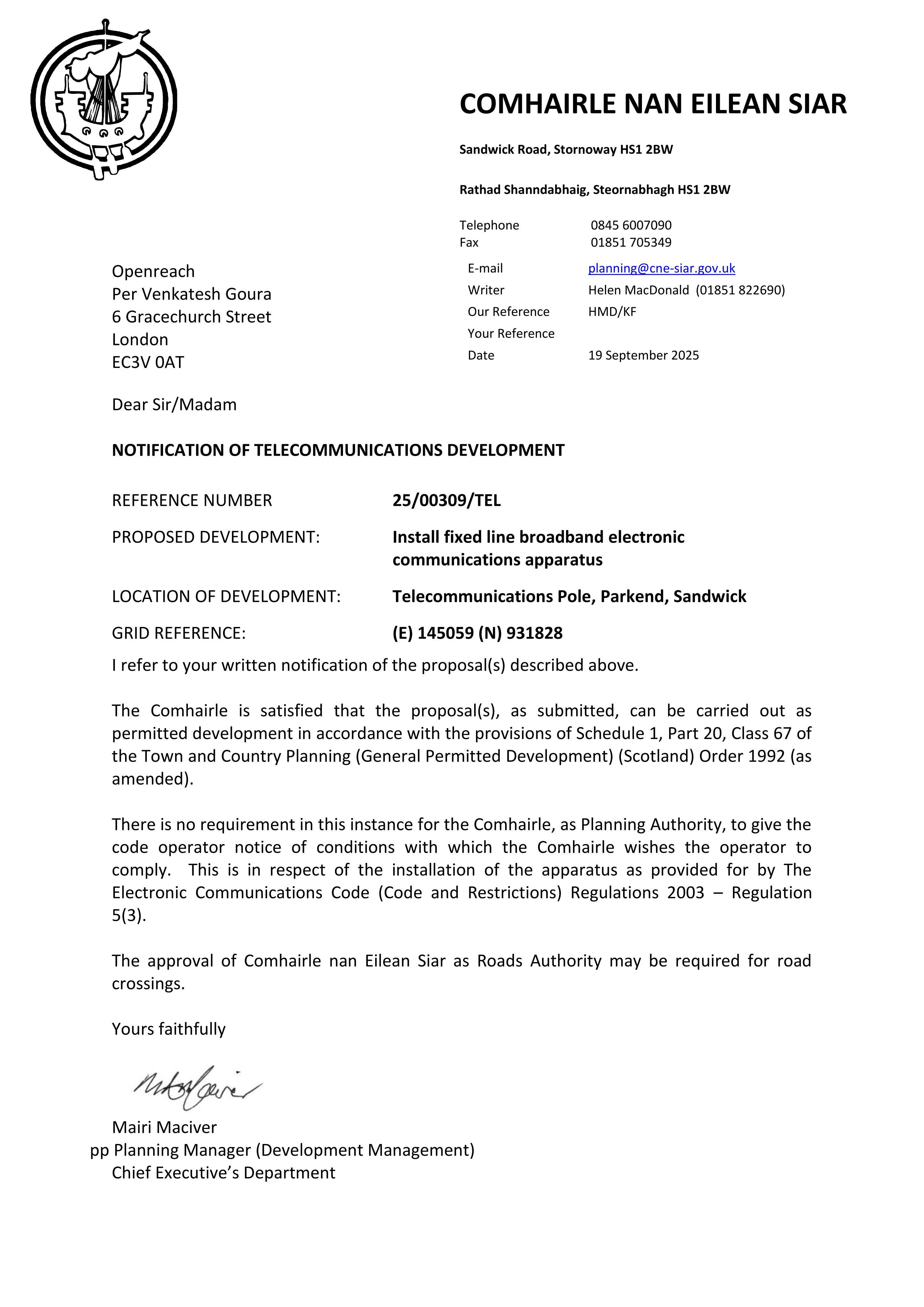 Planning document