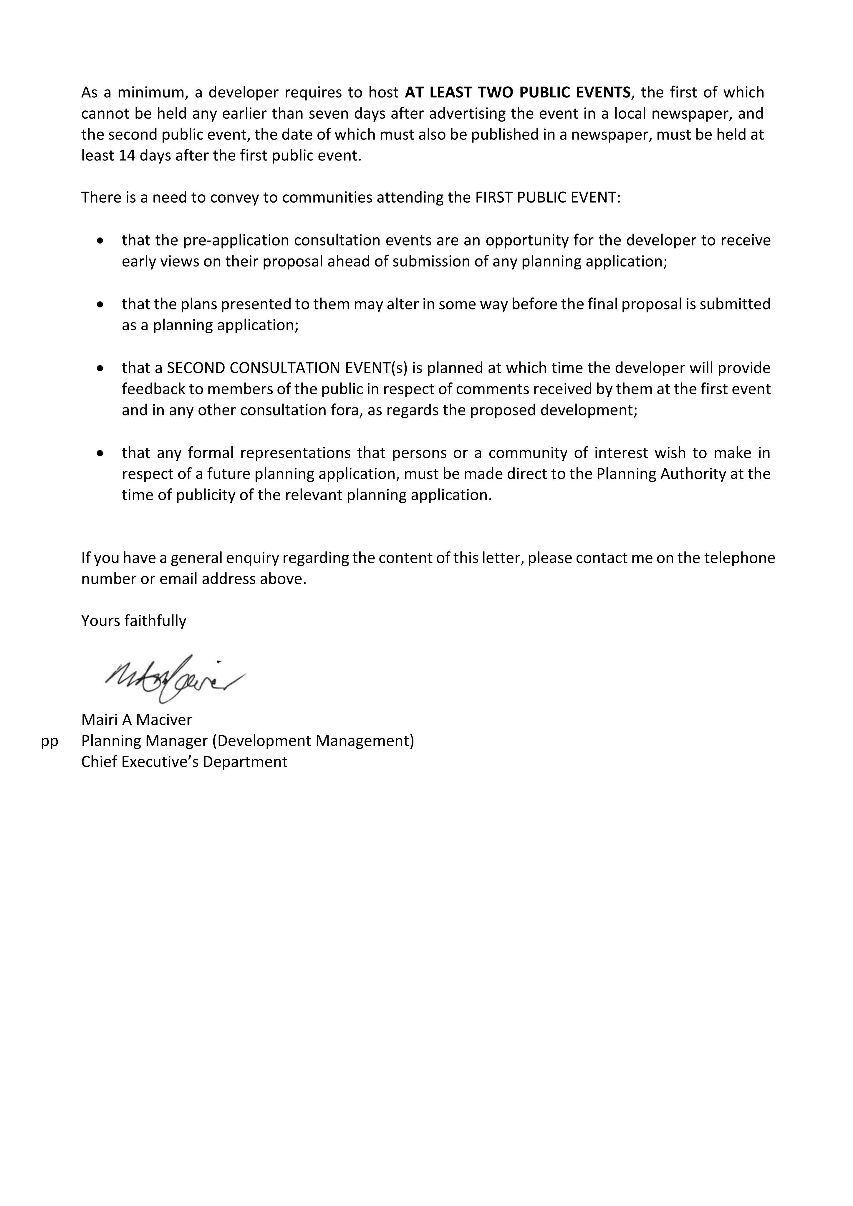 Planning document