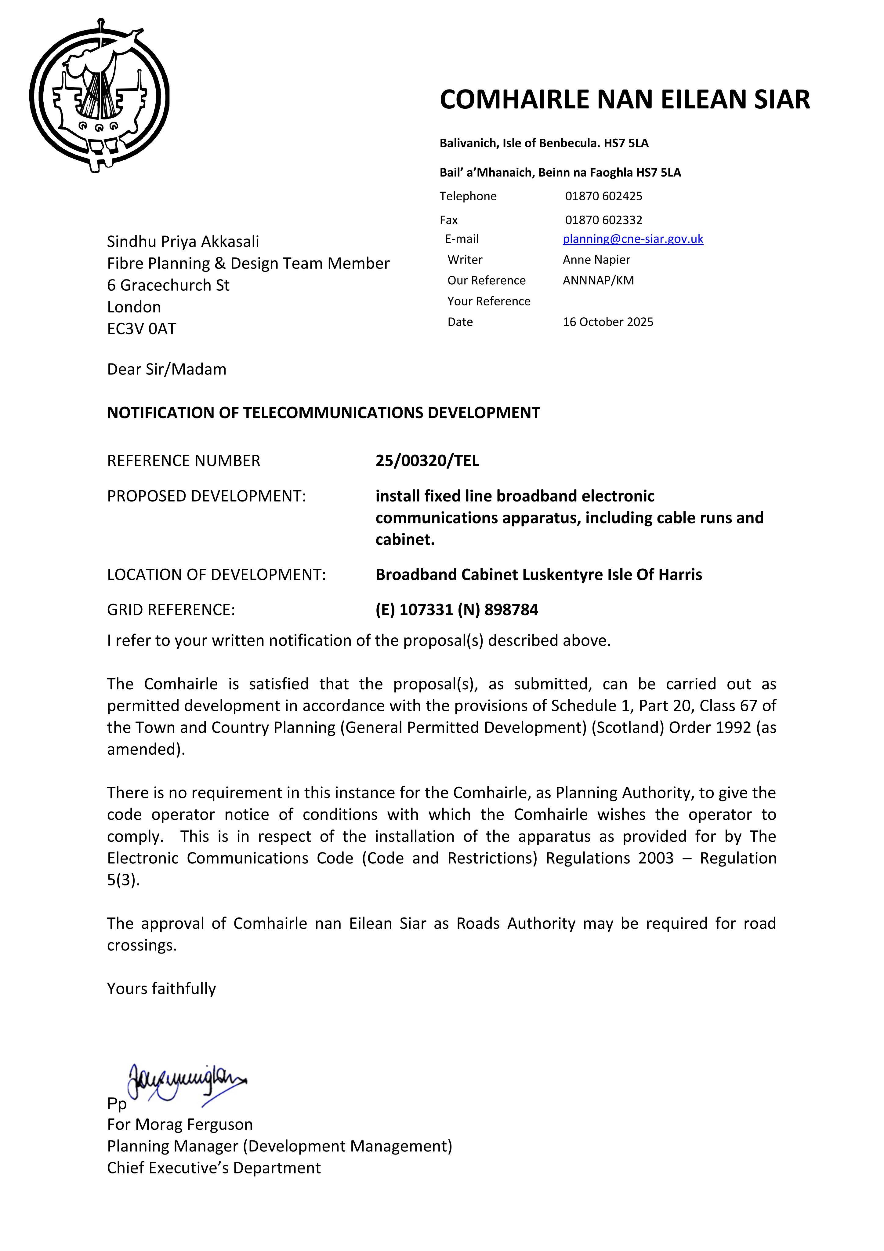 Planning document