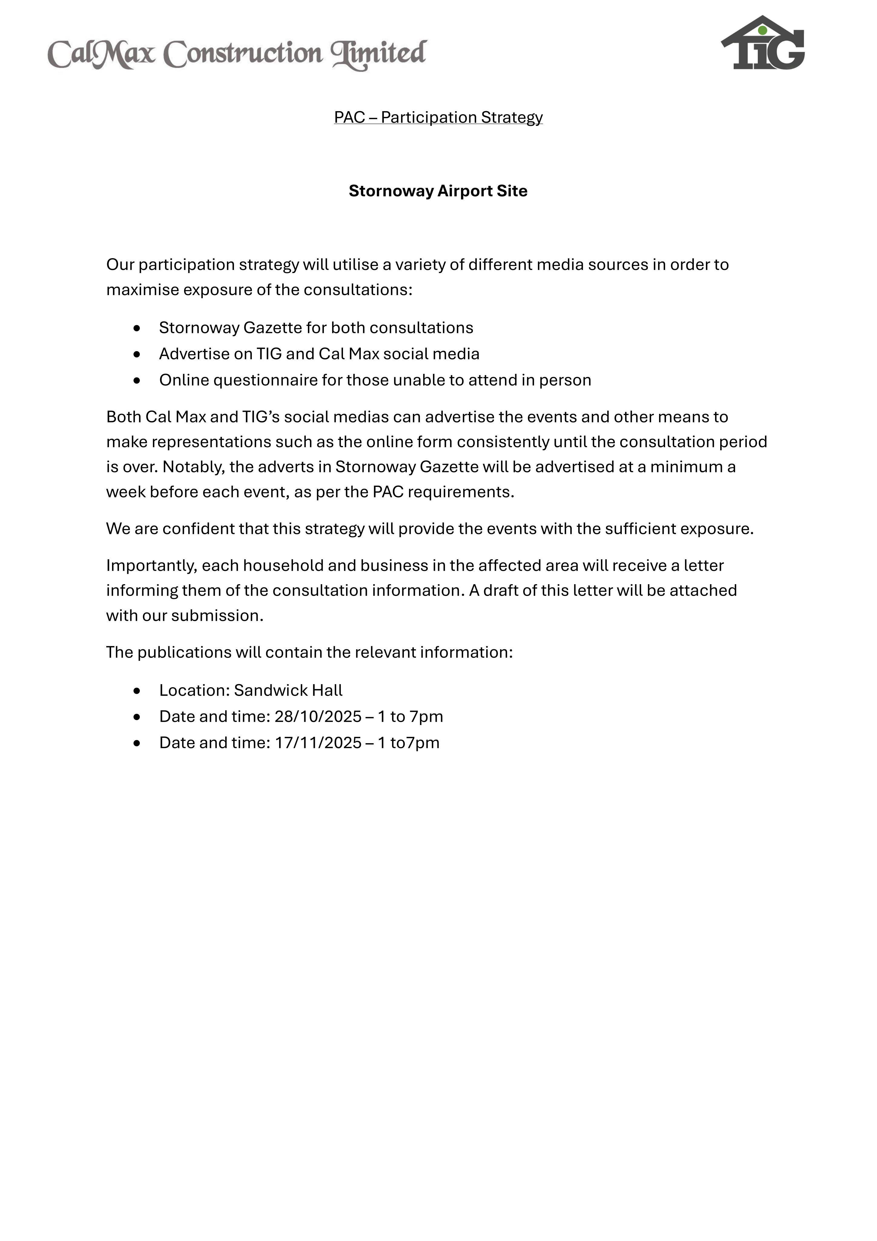Planning document