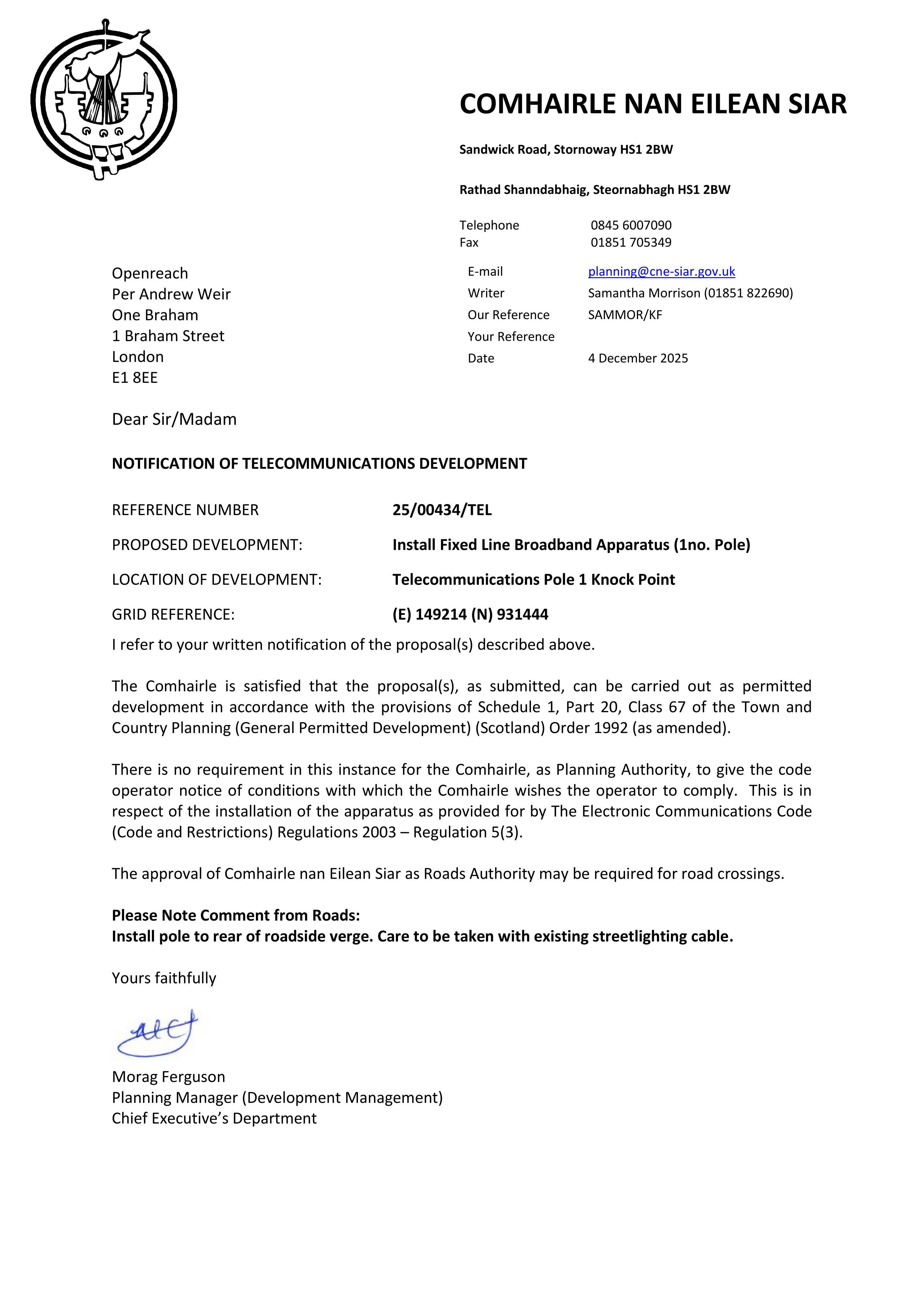 Planning document