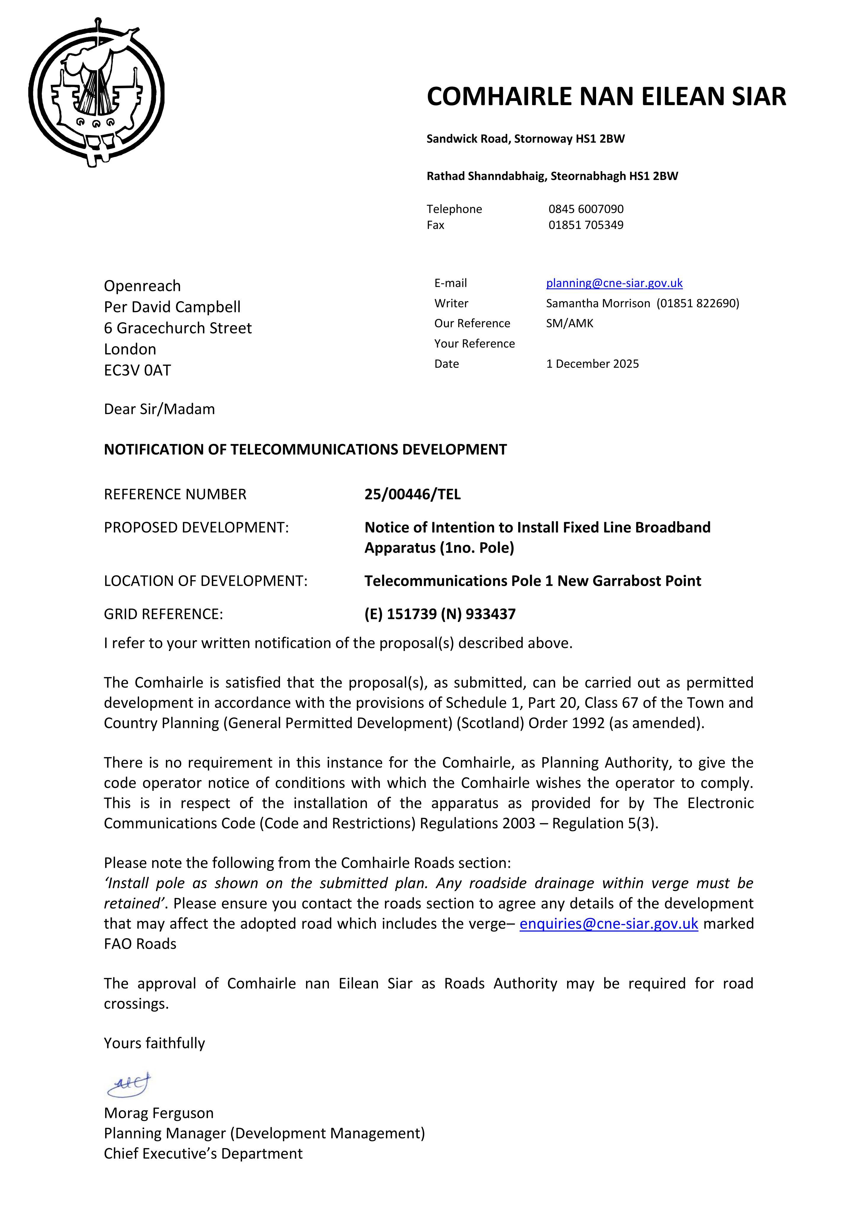 Planning document