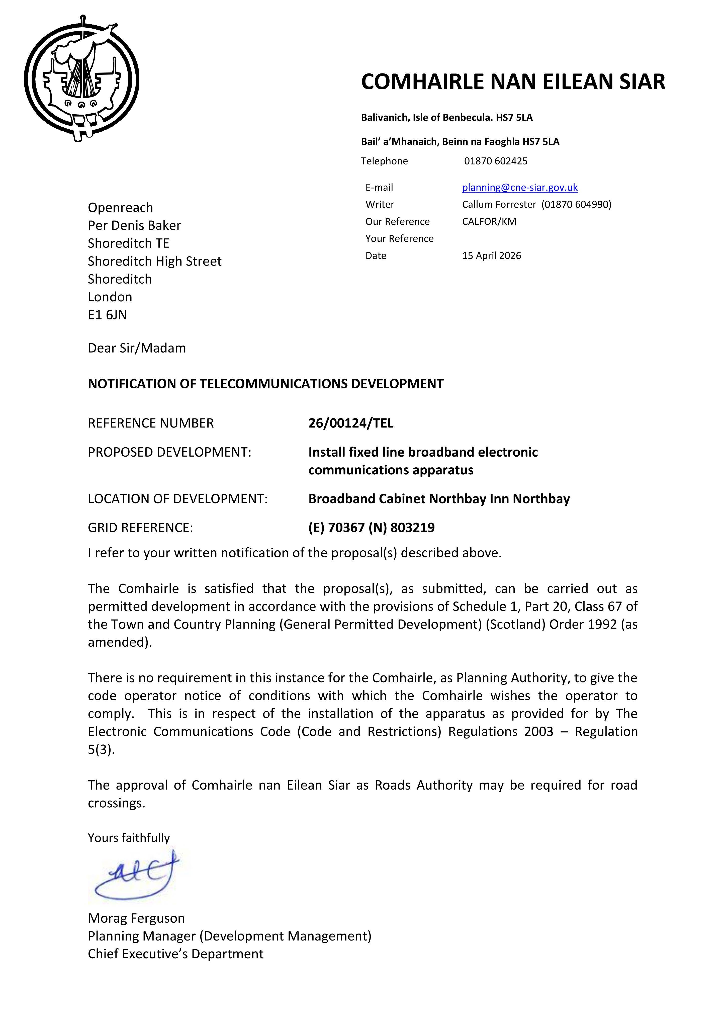 Planning document