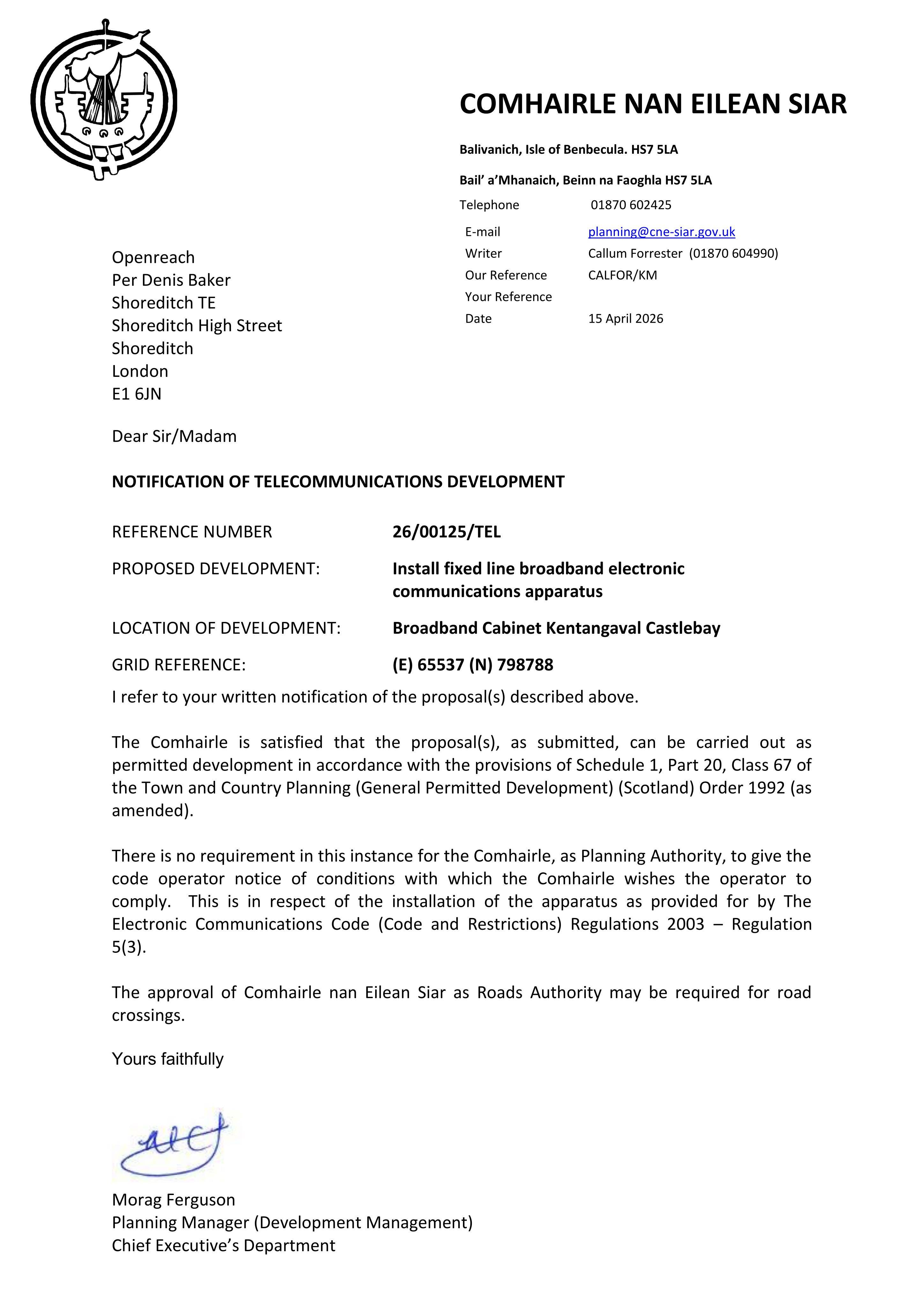 Planning document