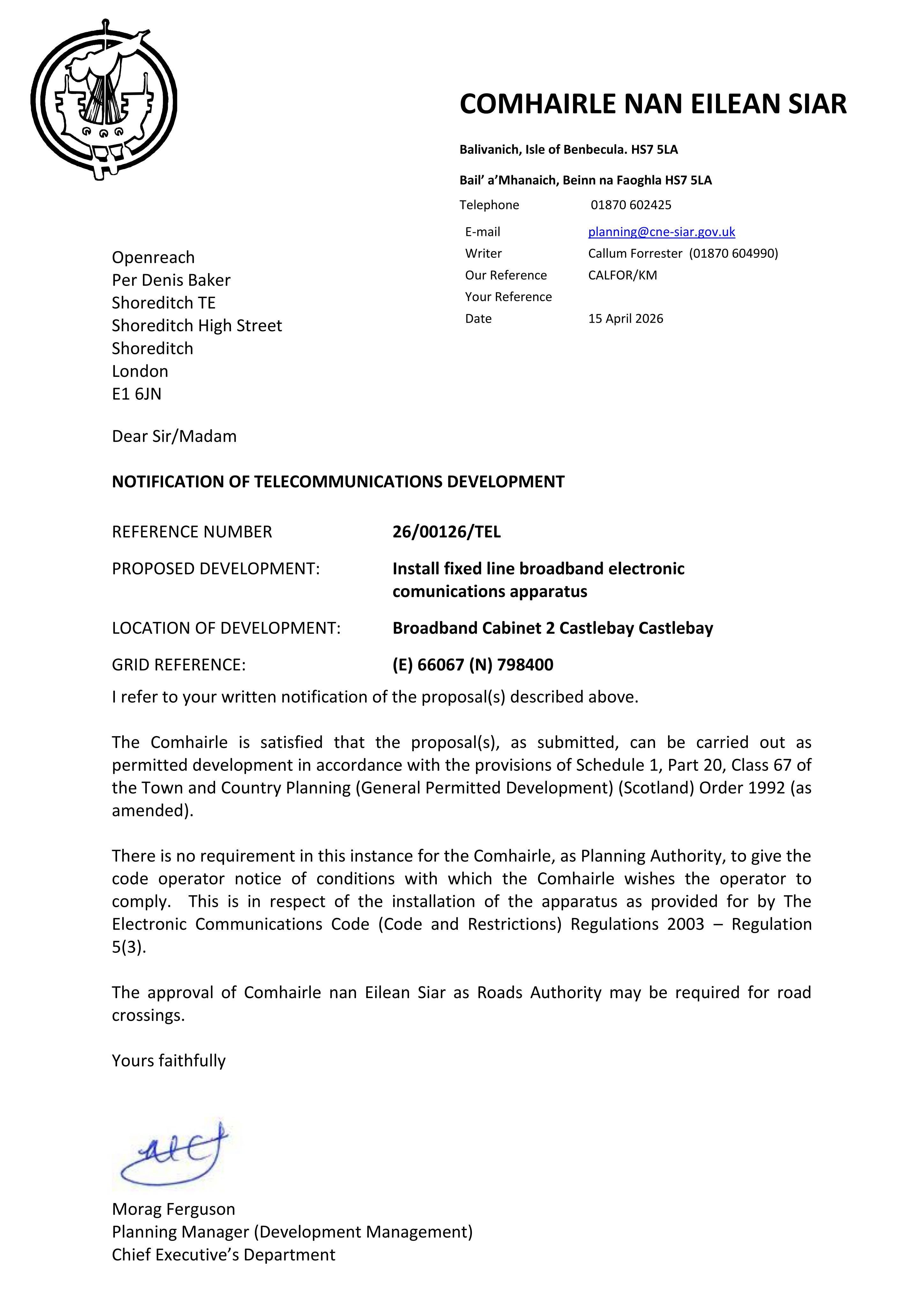 Planning document