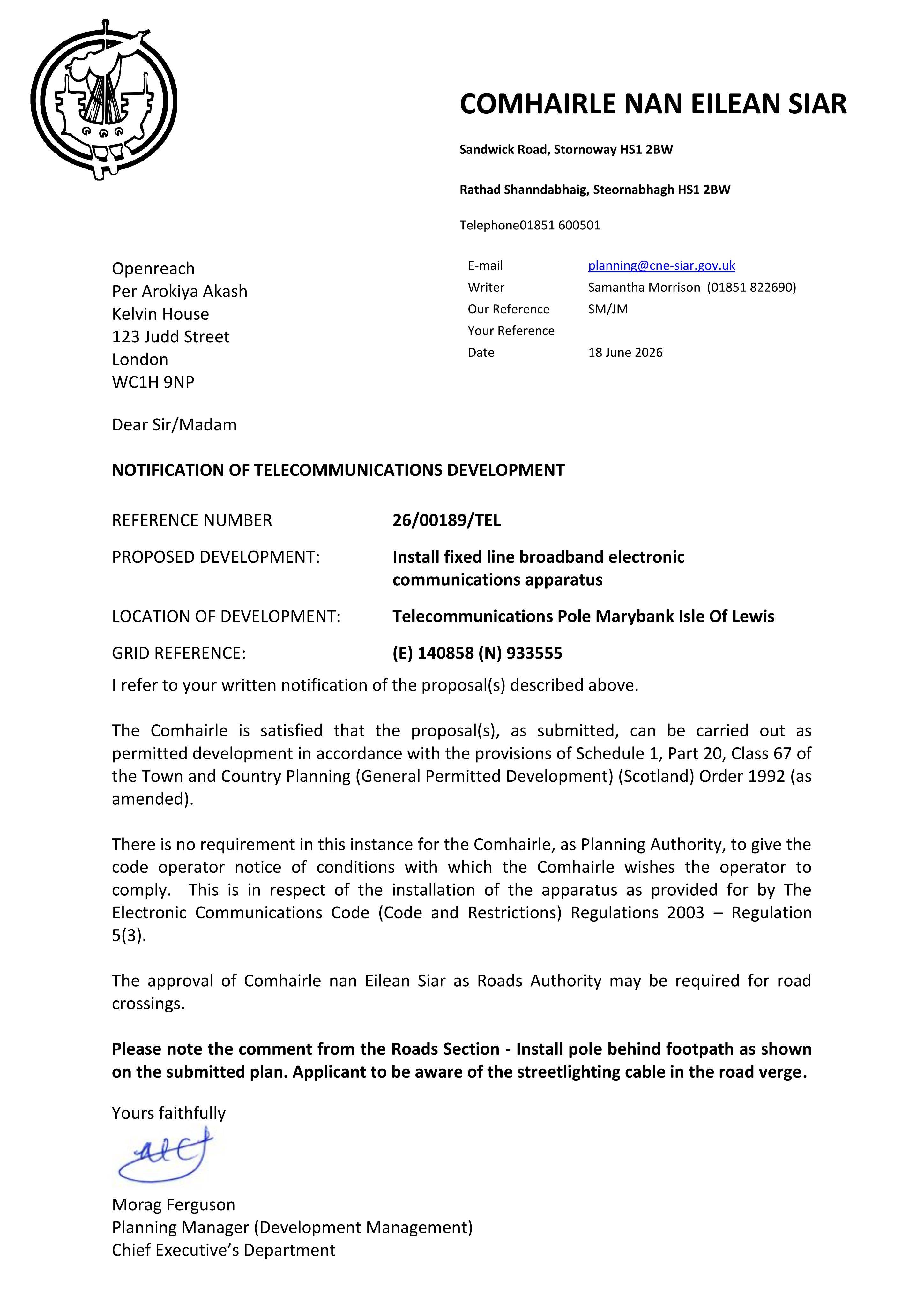 Planning document