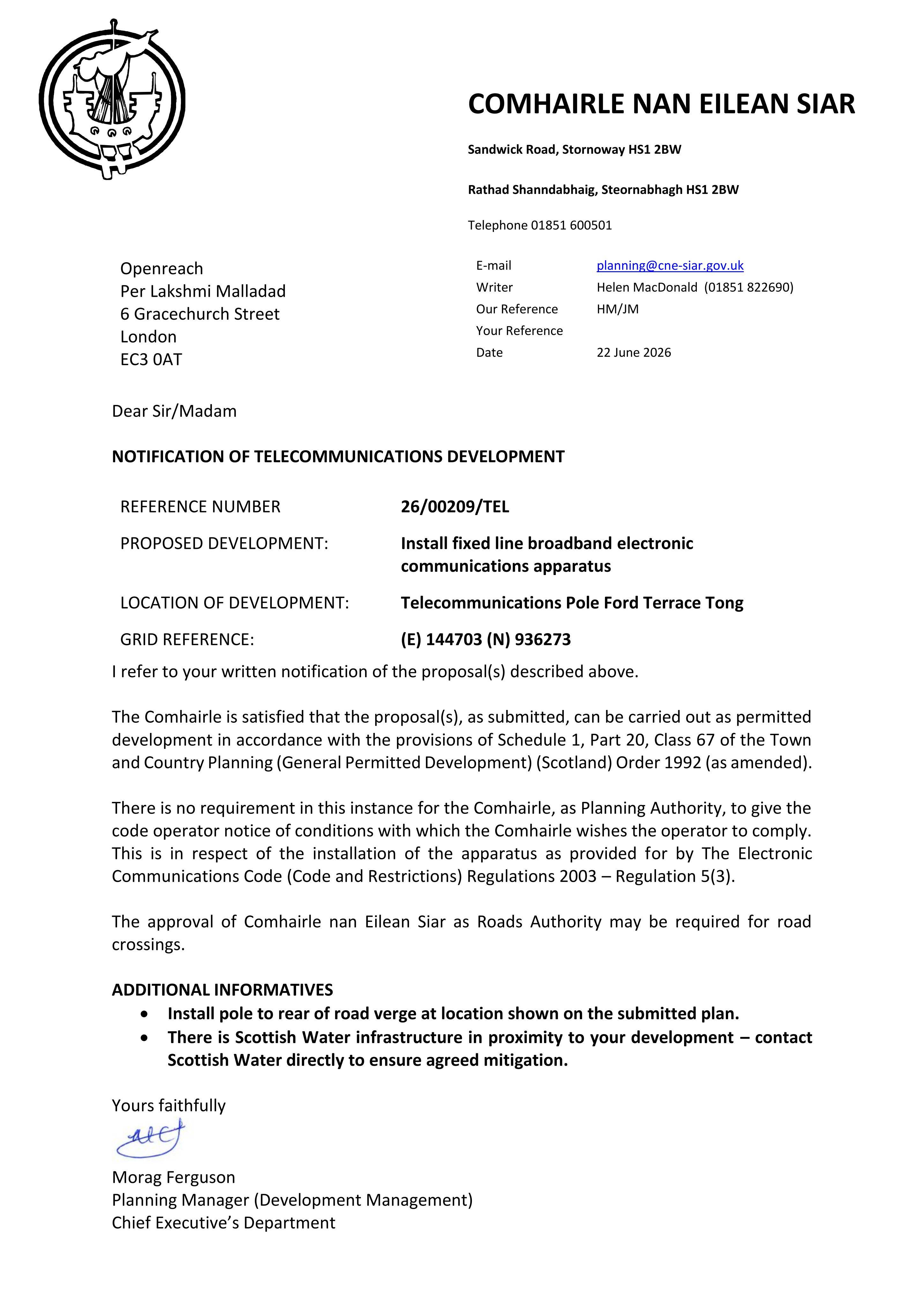 Planning document