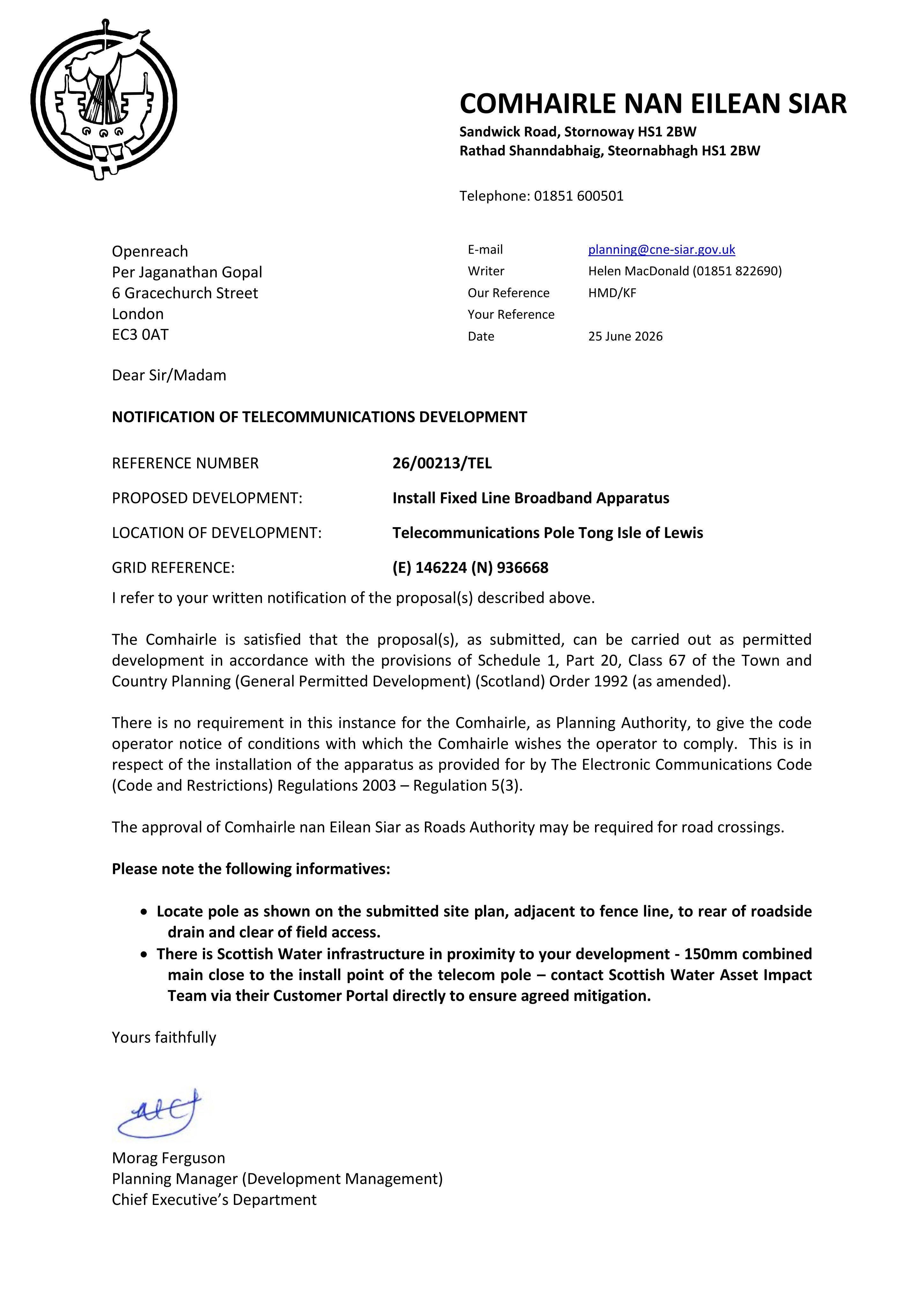 Planning document