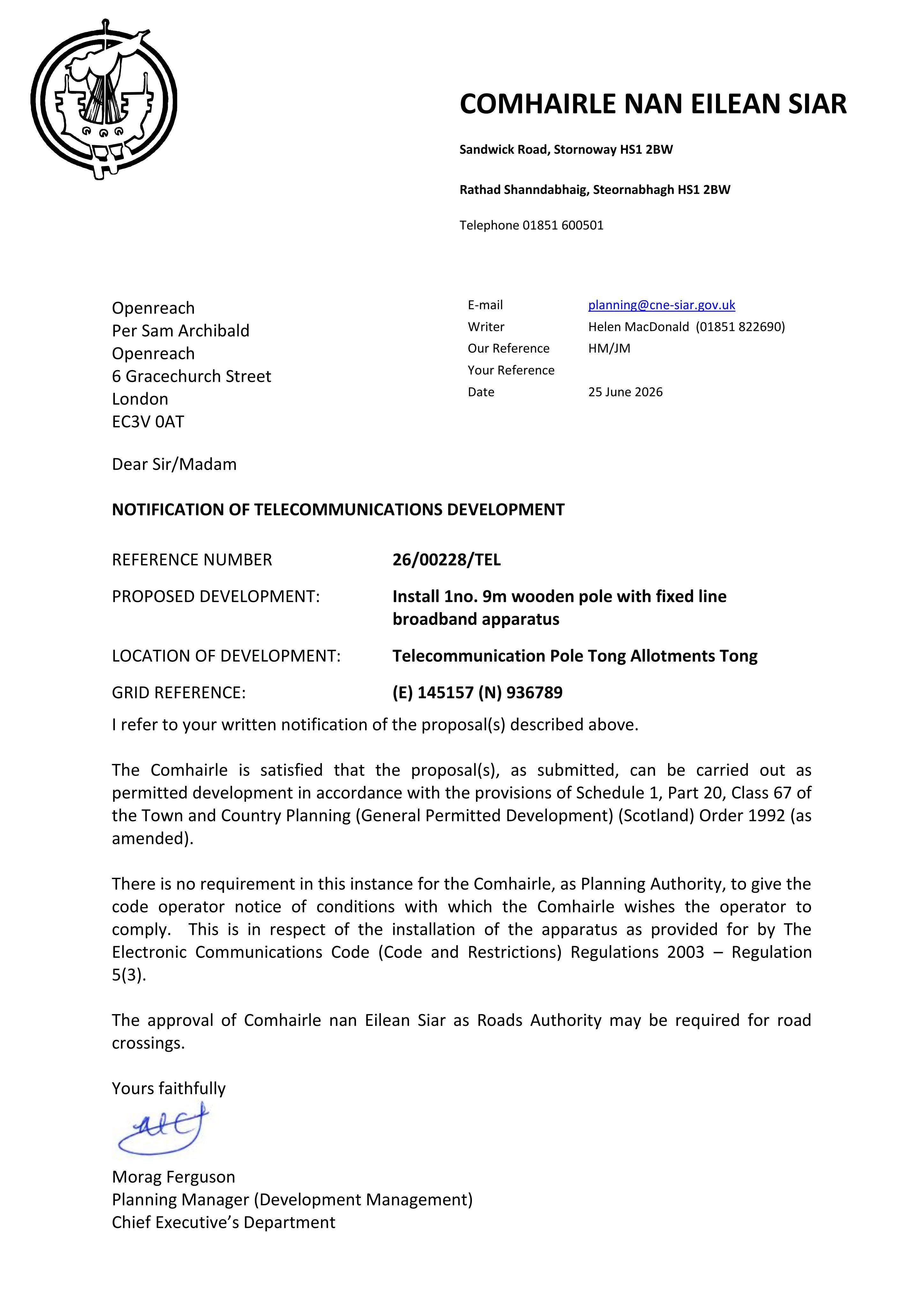 Planning document