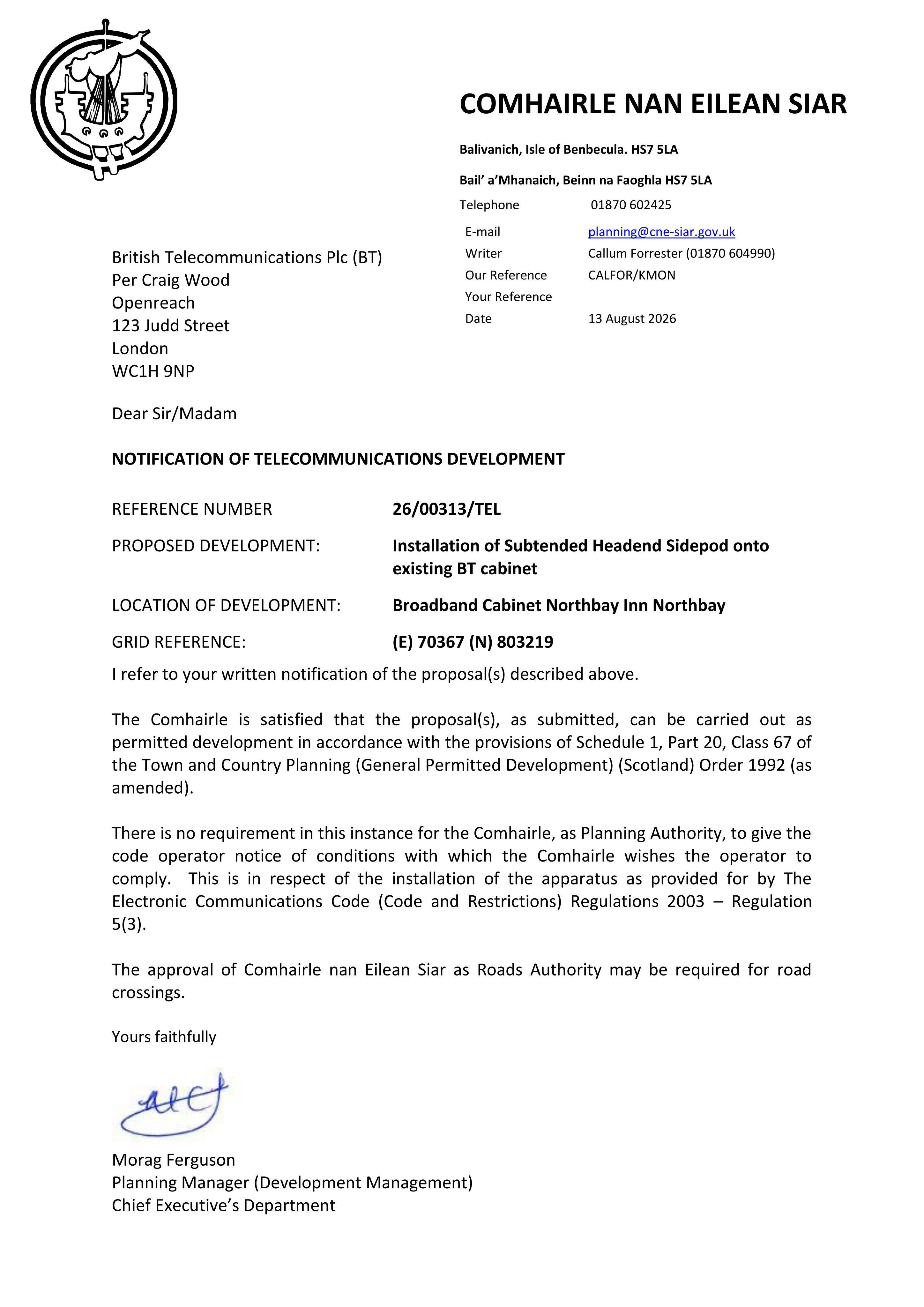 Planning document