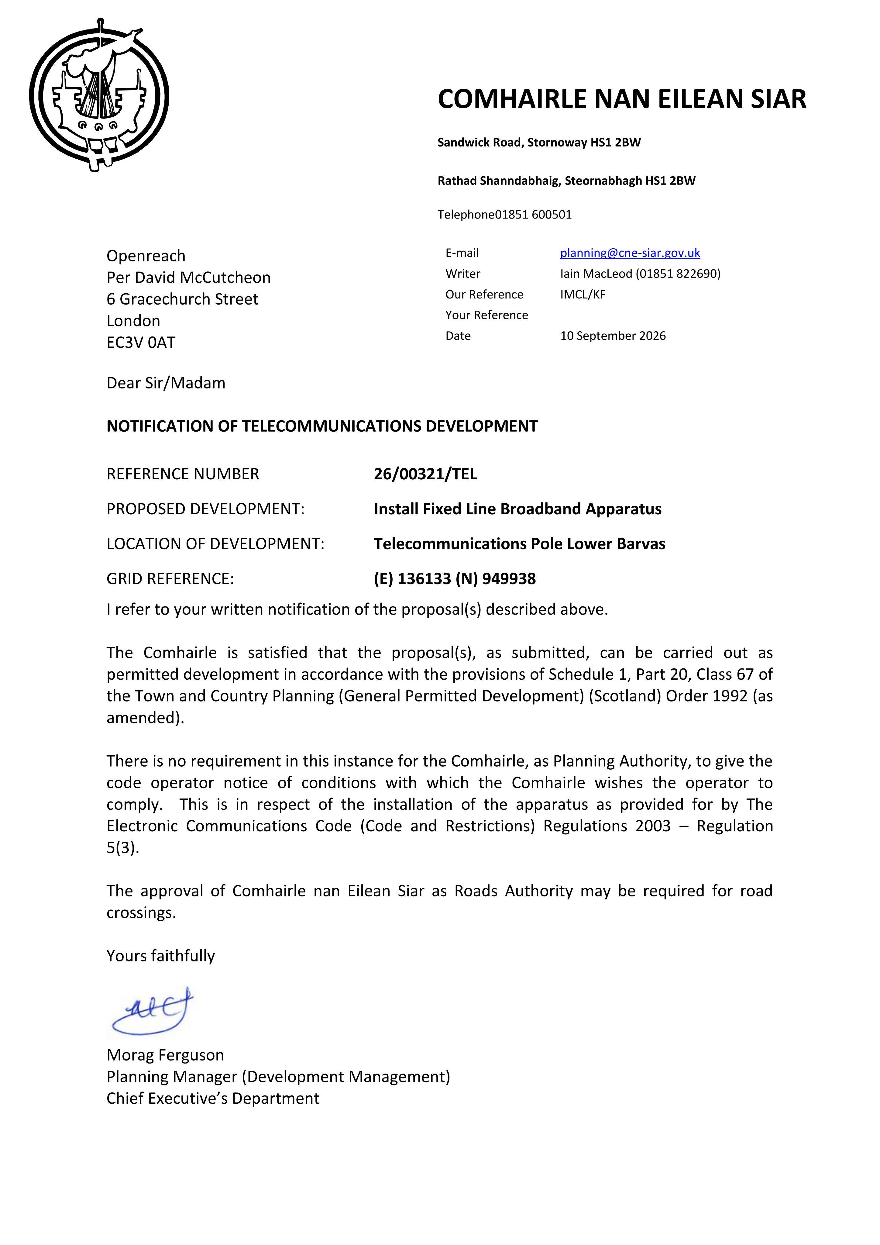 Planning document