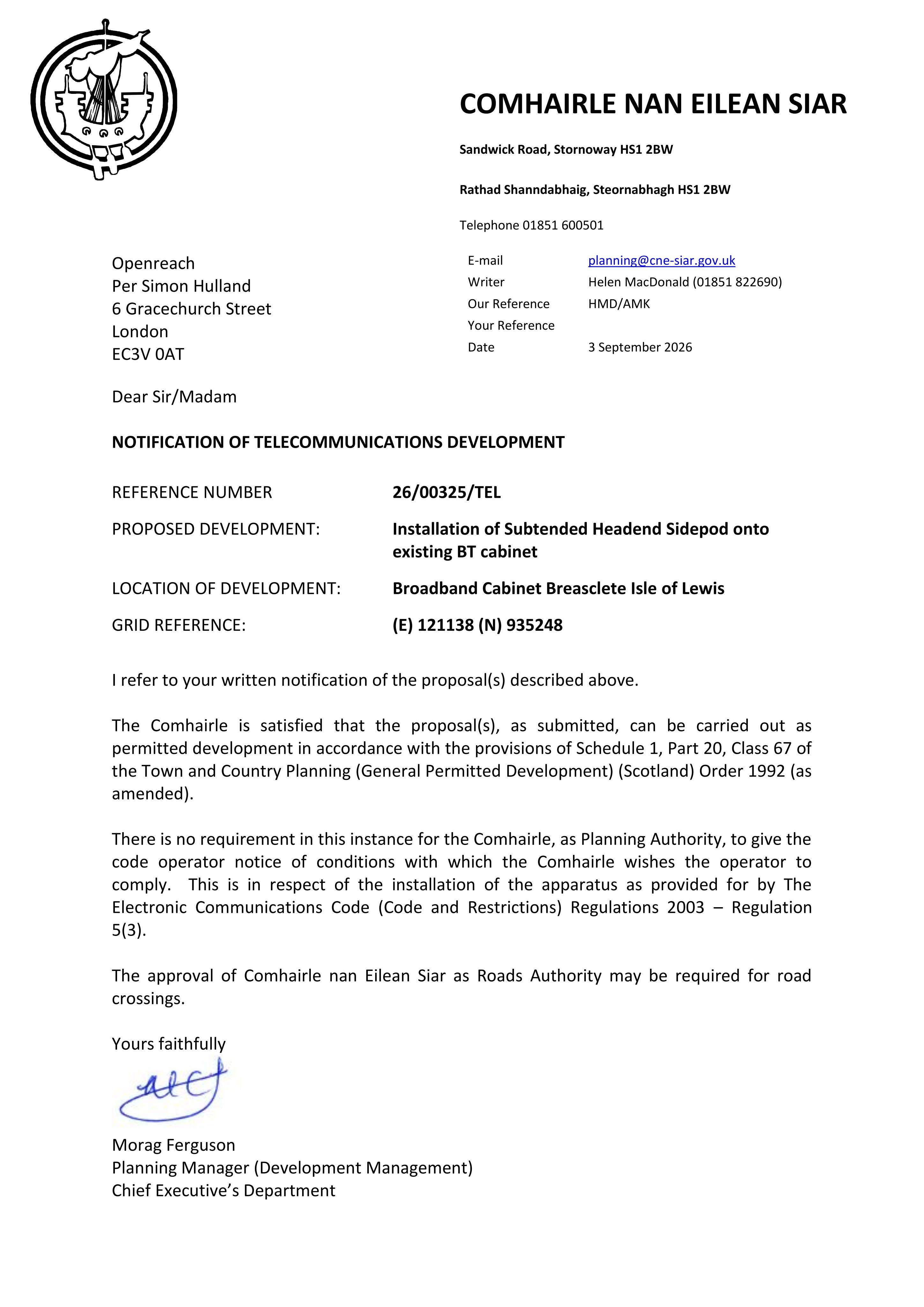 Planning document