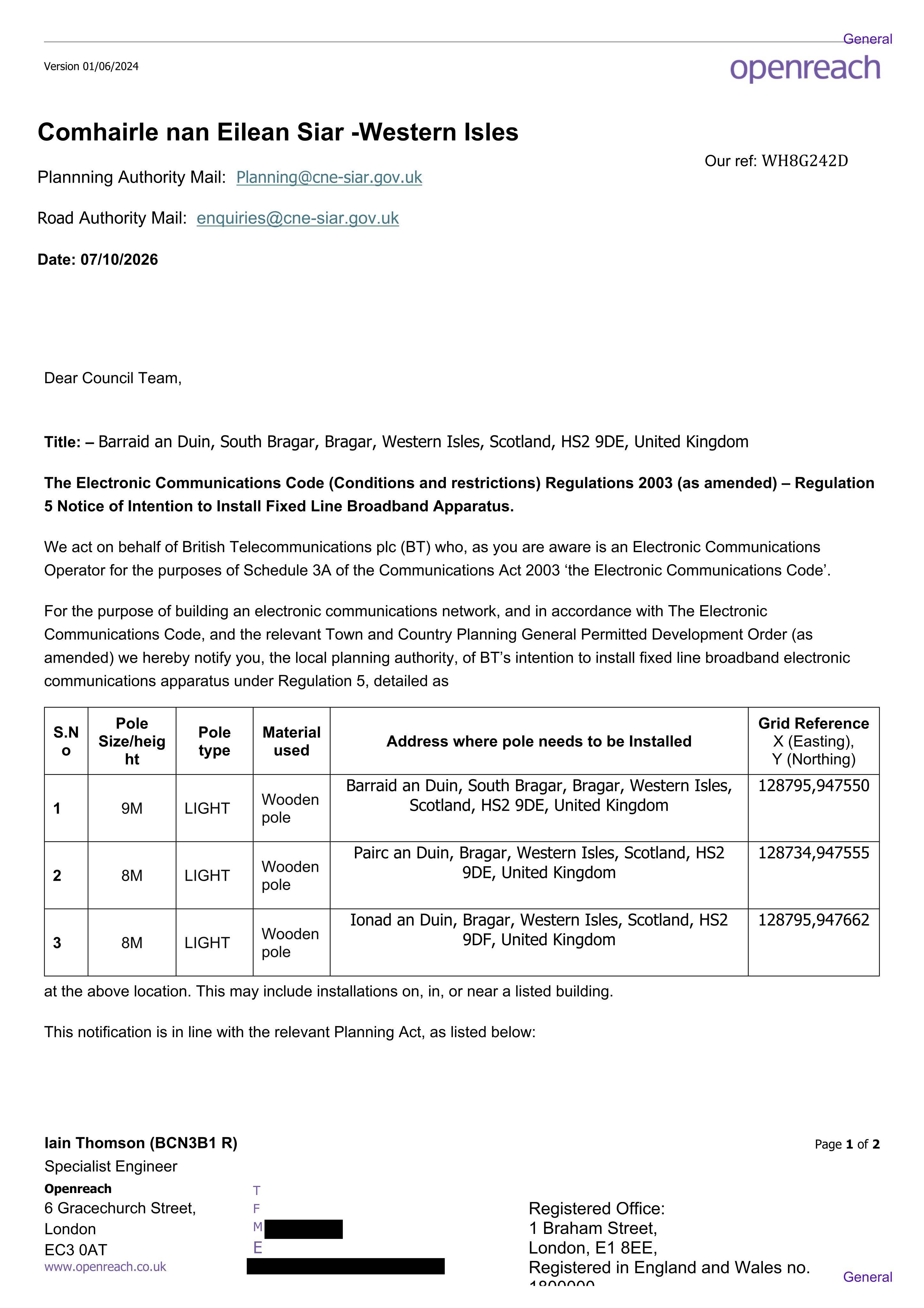 Planning document