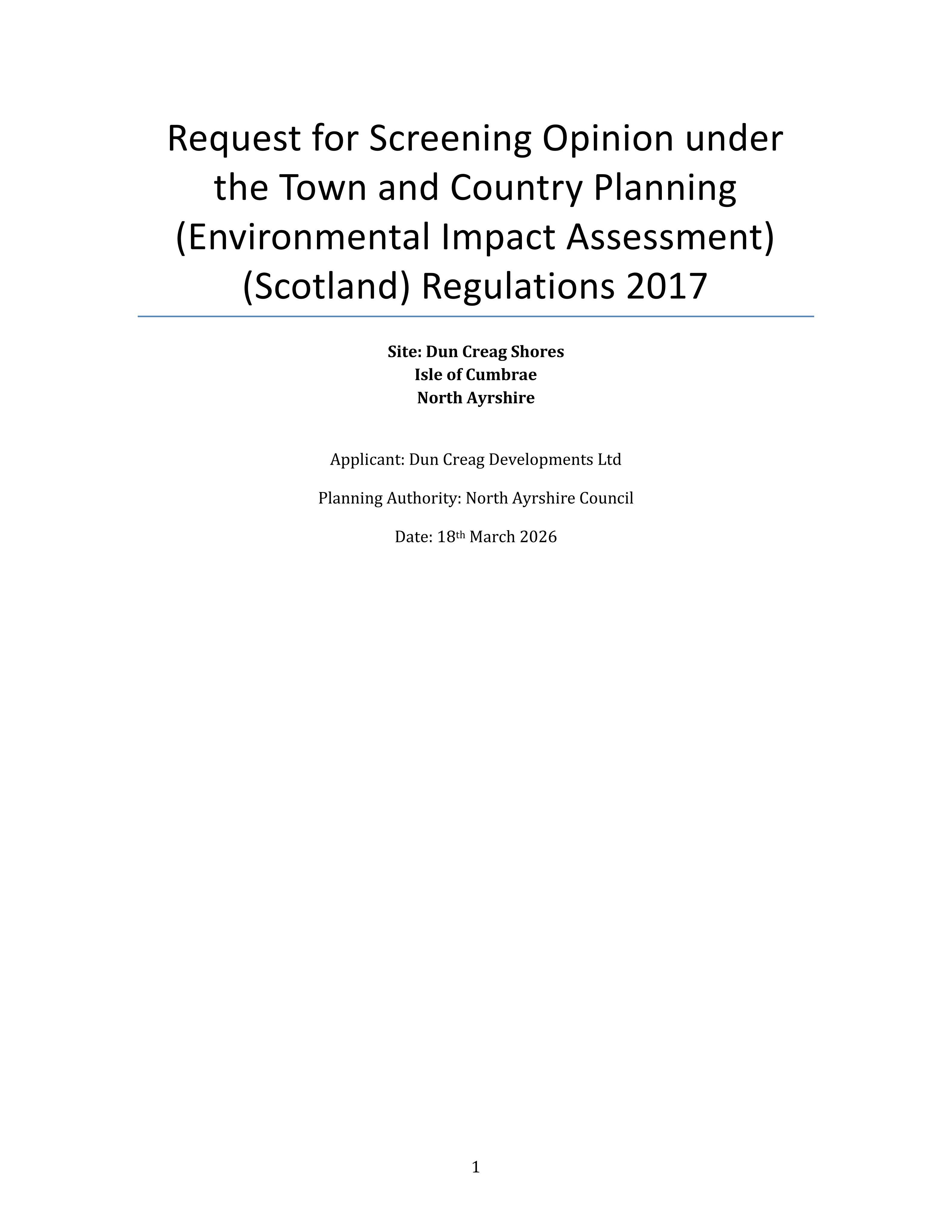 Planning document