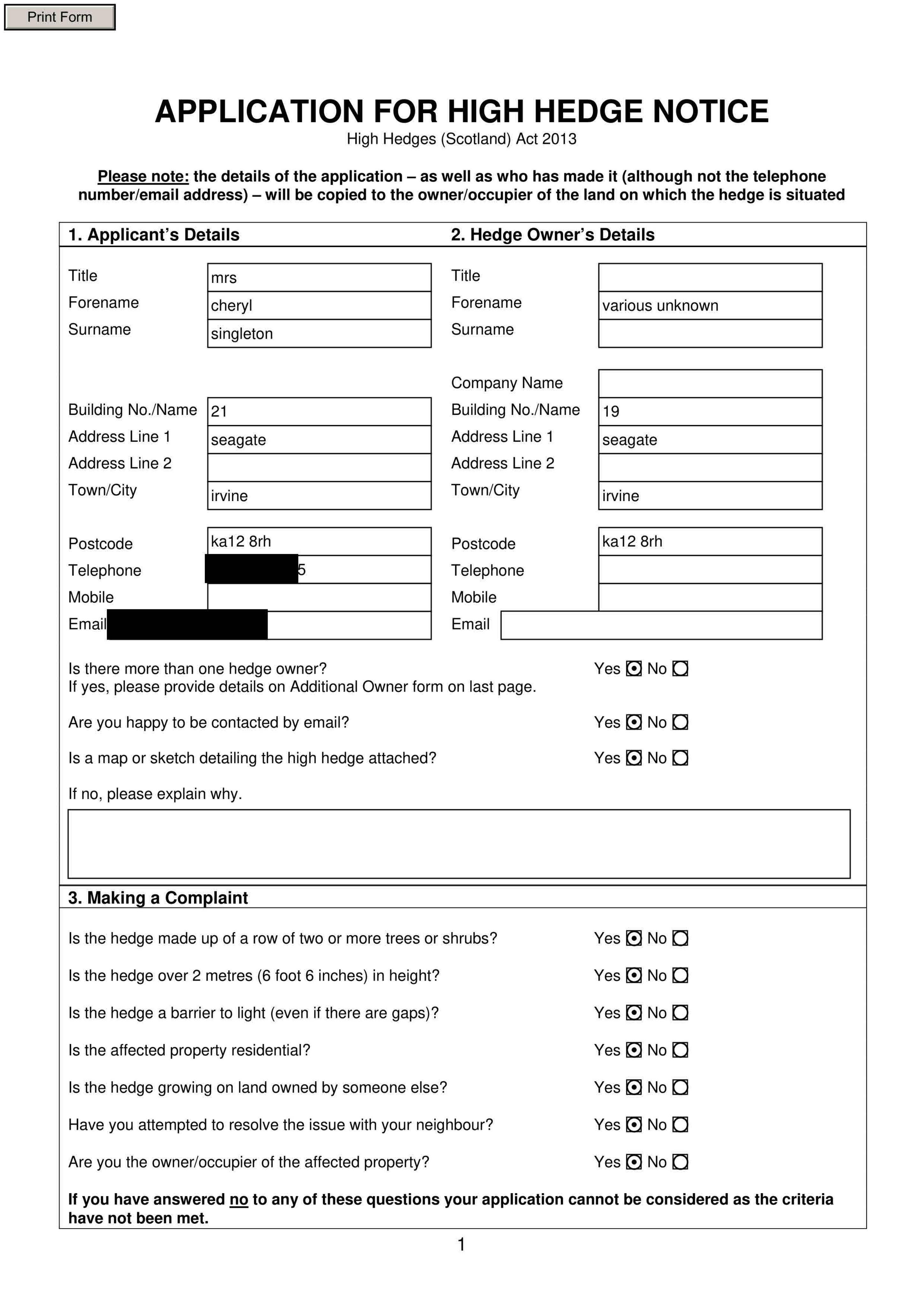 Planning document