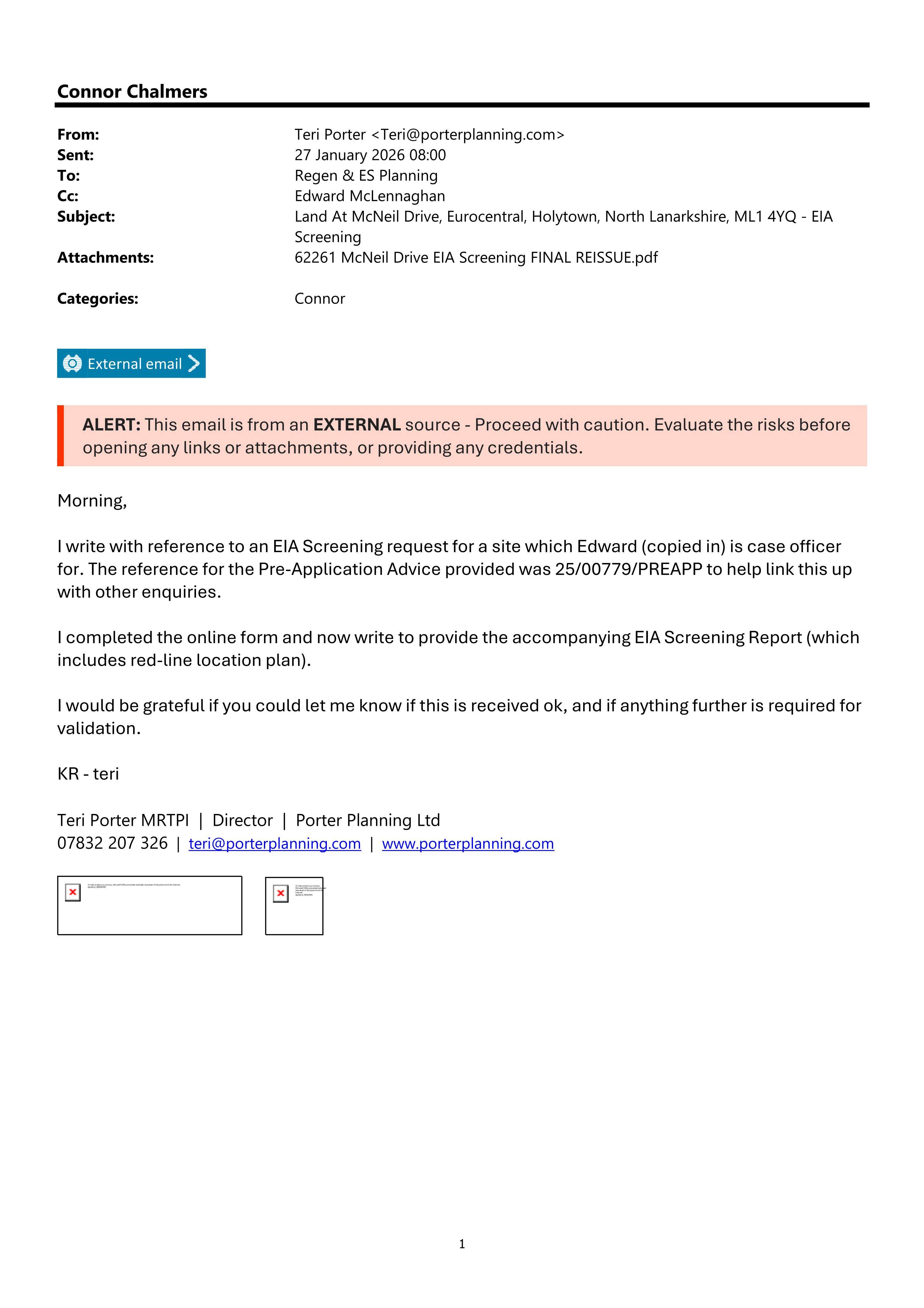 Planning document