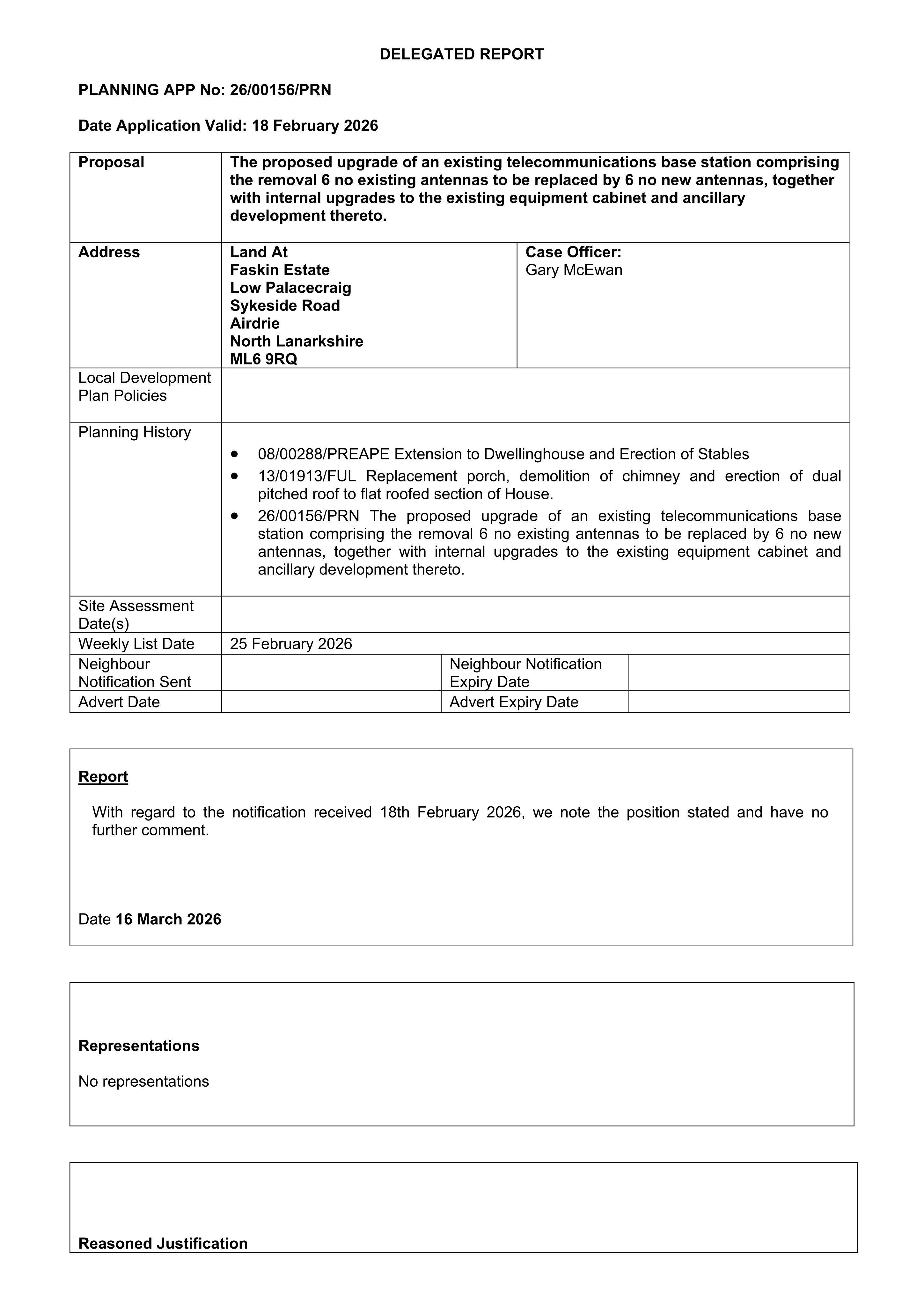 Planning document