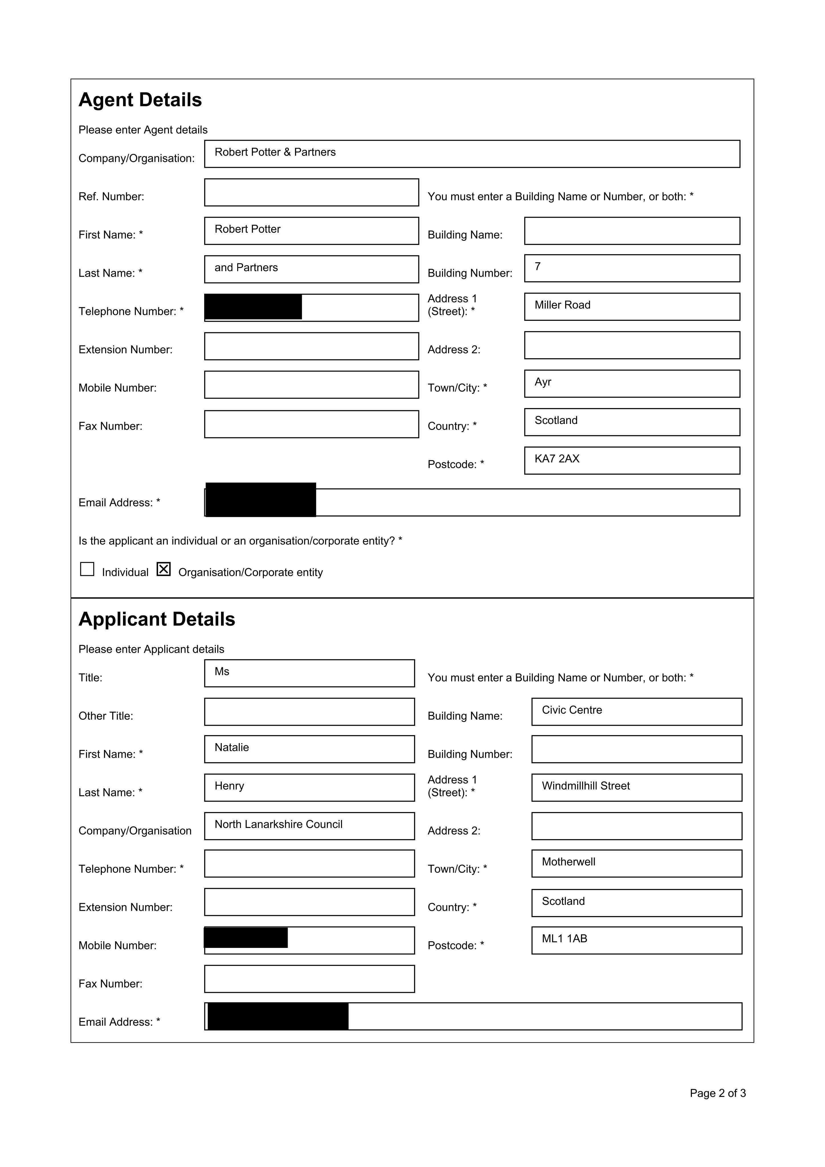 Planning document